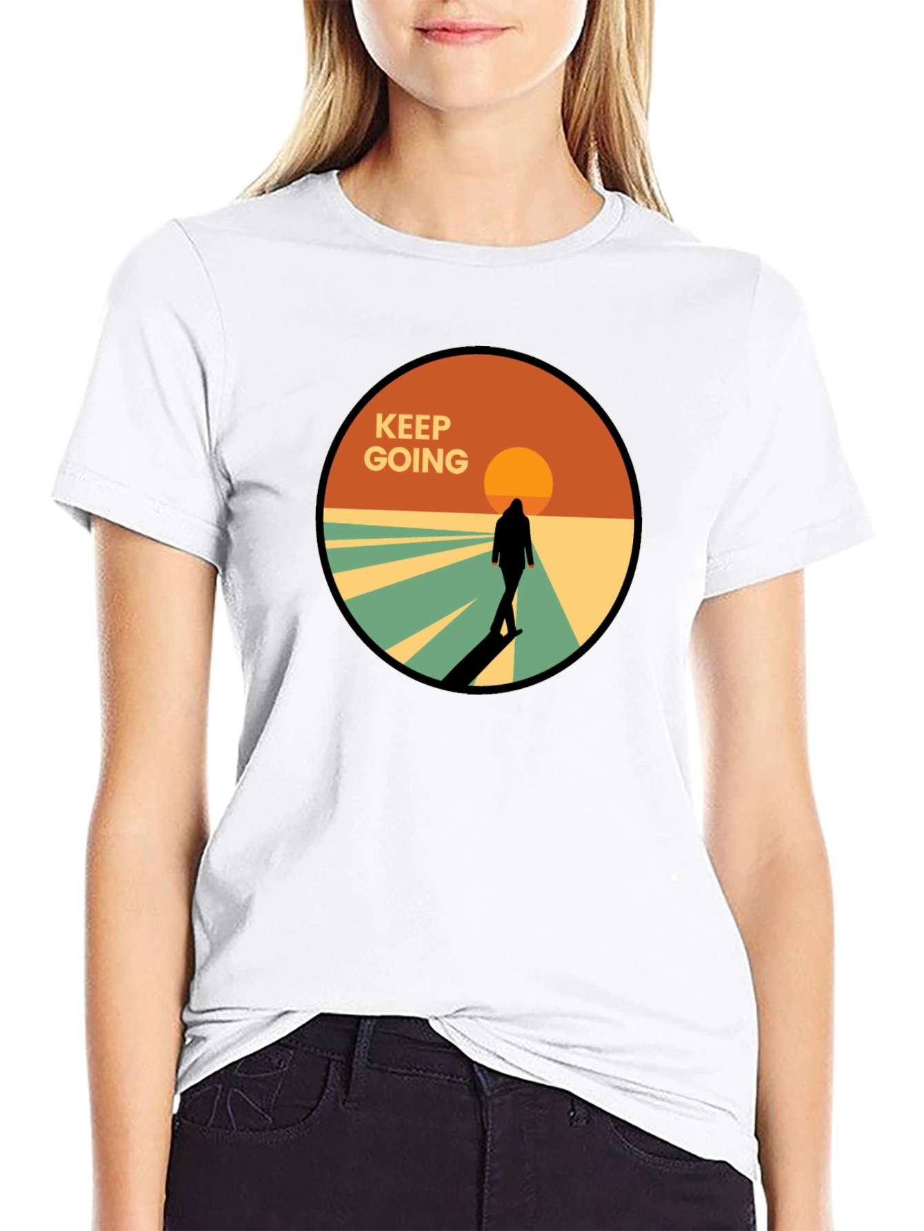 Keep Going Graphic Tee - Motivational T-Shirt