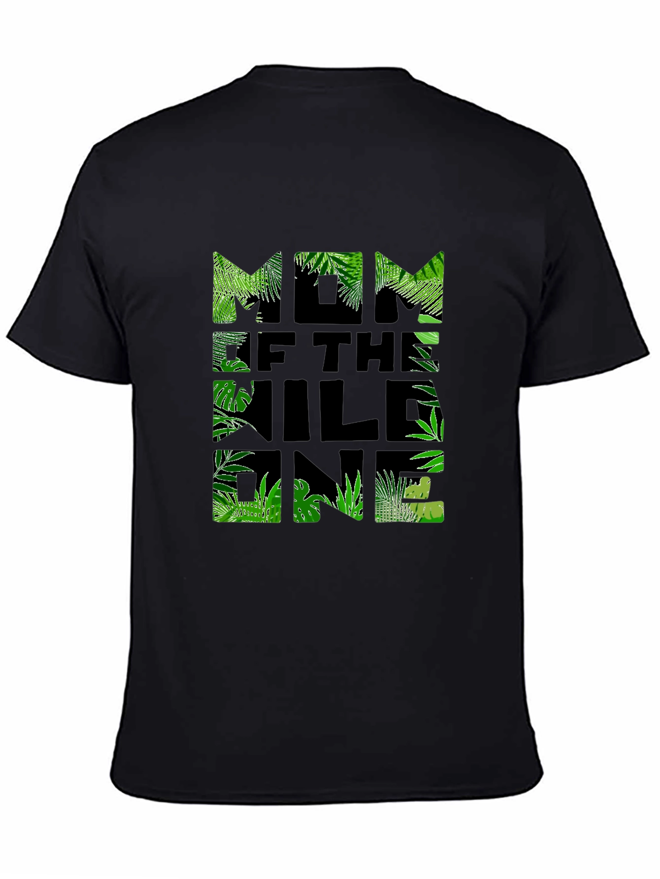 Wild One Mom T-Shirt - Jungle Print