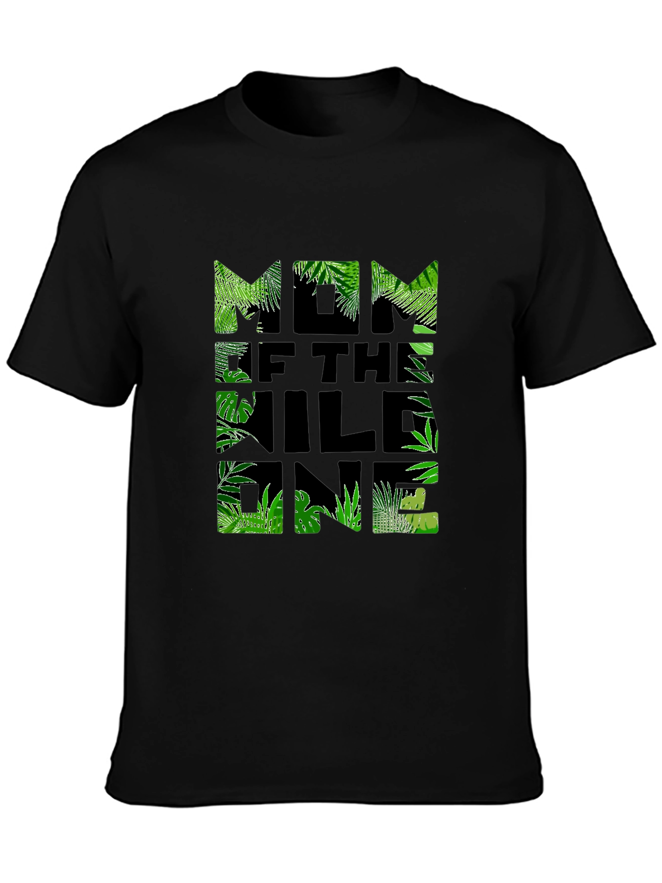 Wild One Mom T-Shirt - Jungle Print