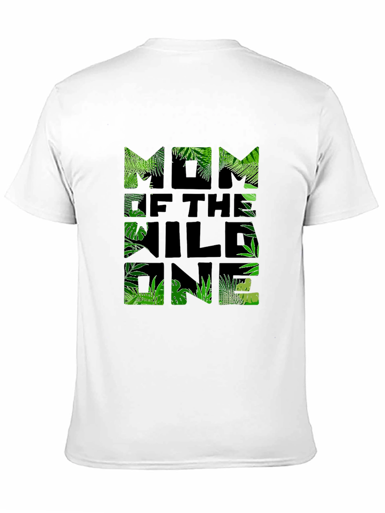 Wild One Mom T-Shirt - Jungle Print