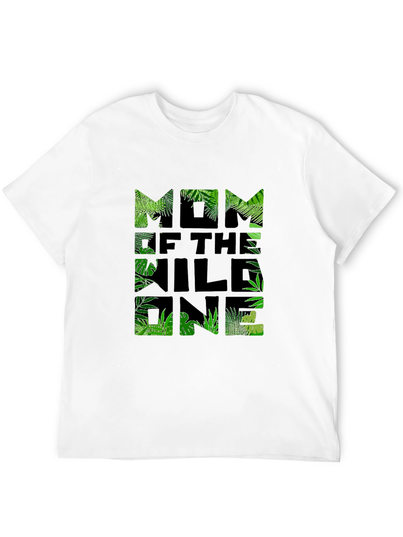 Wild One Mom T-Shirt - Jungle Print