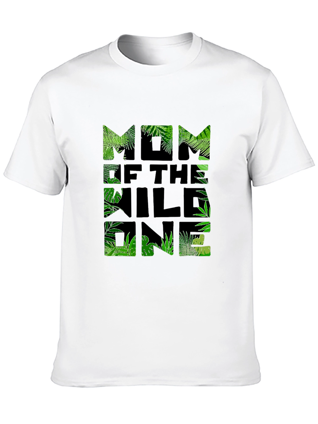 Wild One Mom T-Shirt - Jungle Print