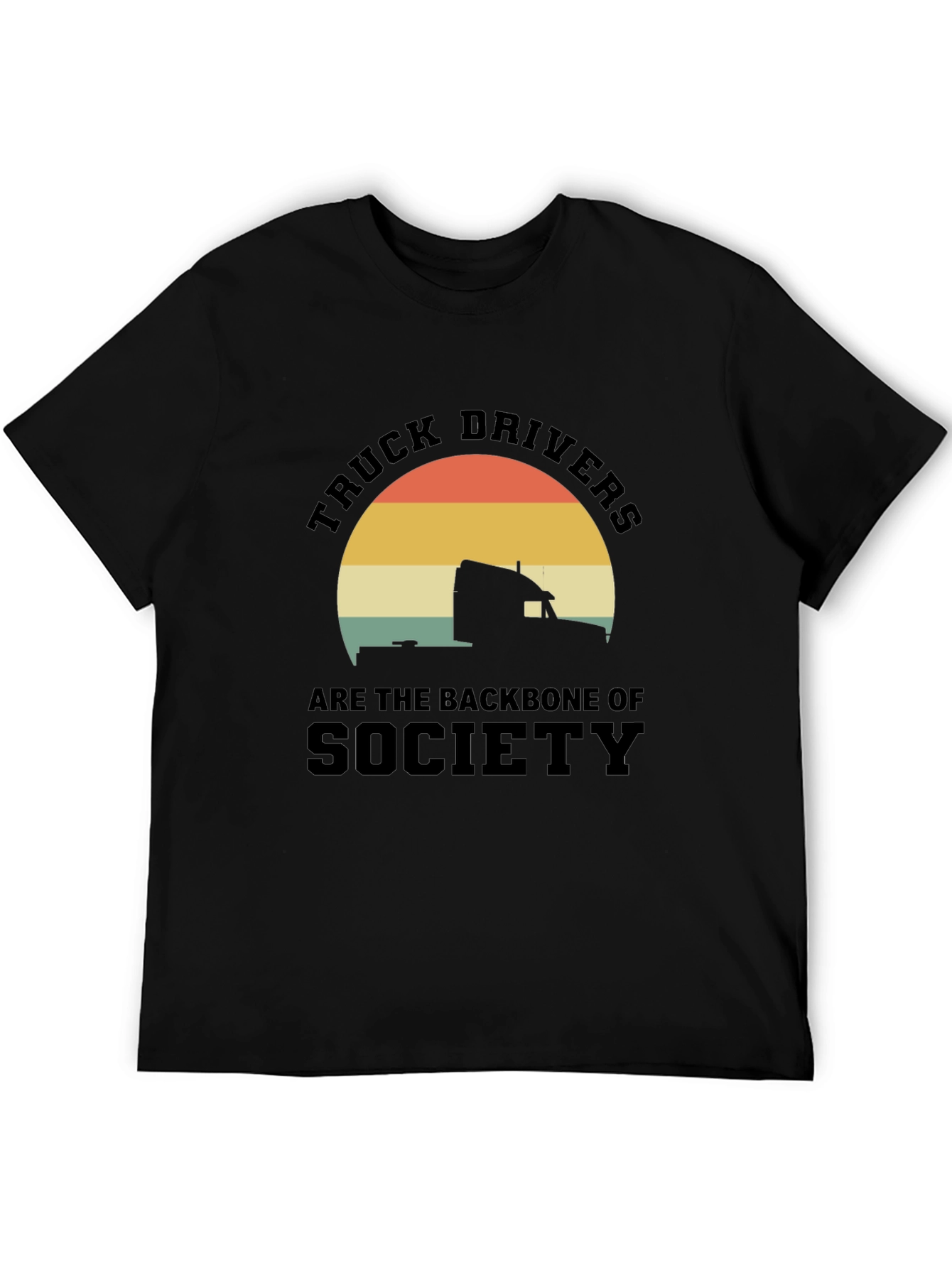 Truck Driver Backbone T-Shirt