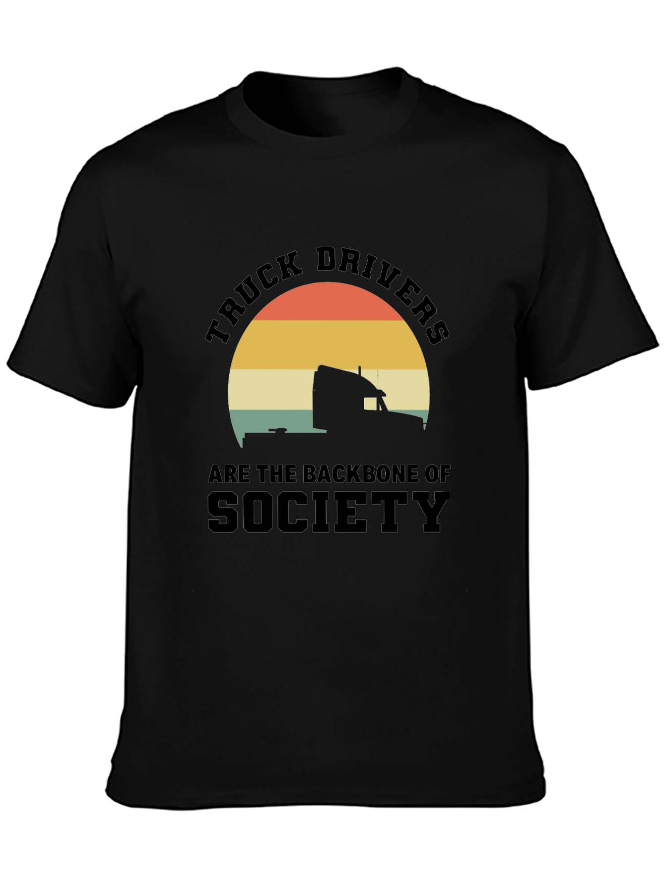 Truck Driver Backbone T-Shirt