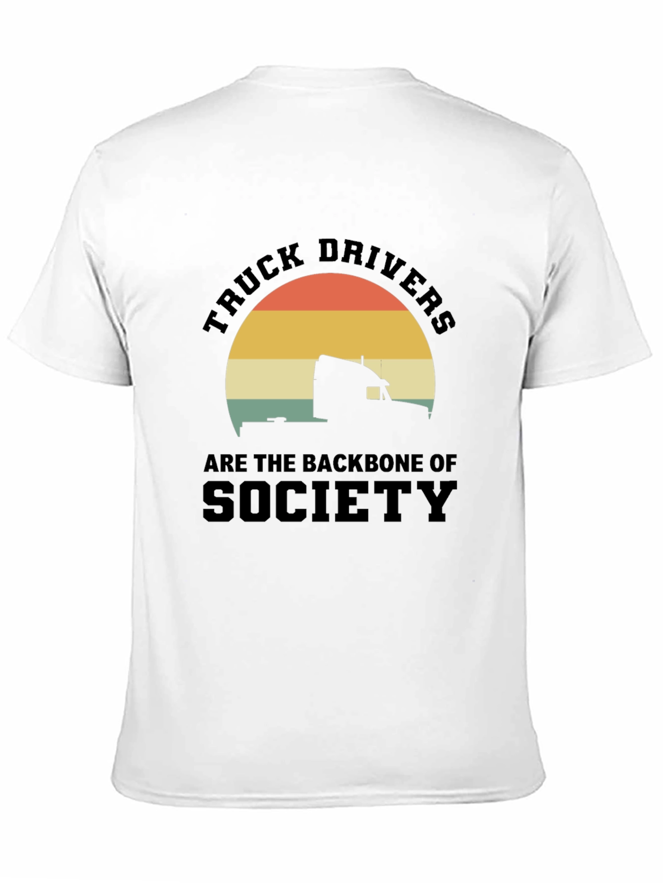 Truck Driver Backbone T-Shirt
