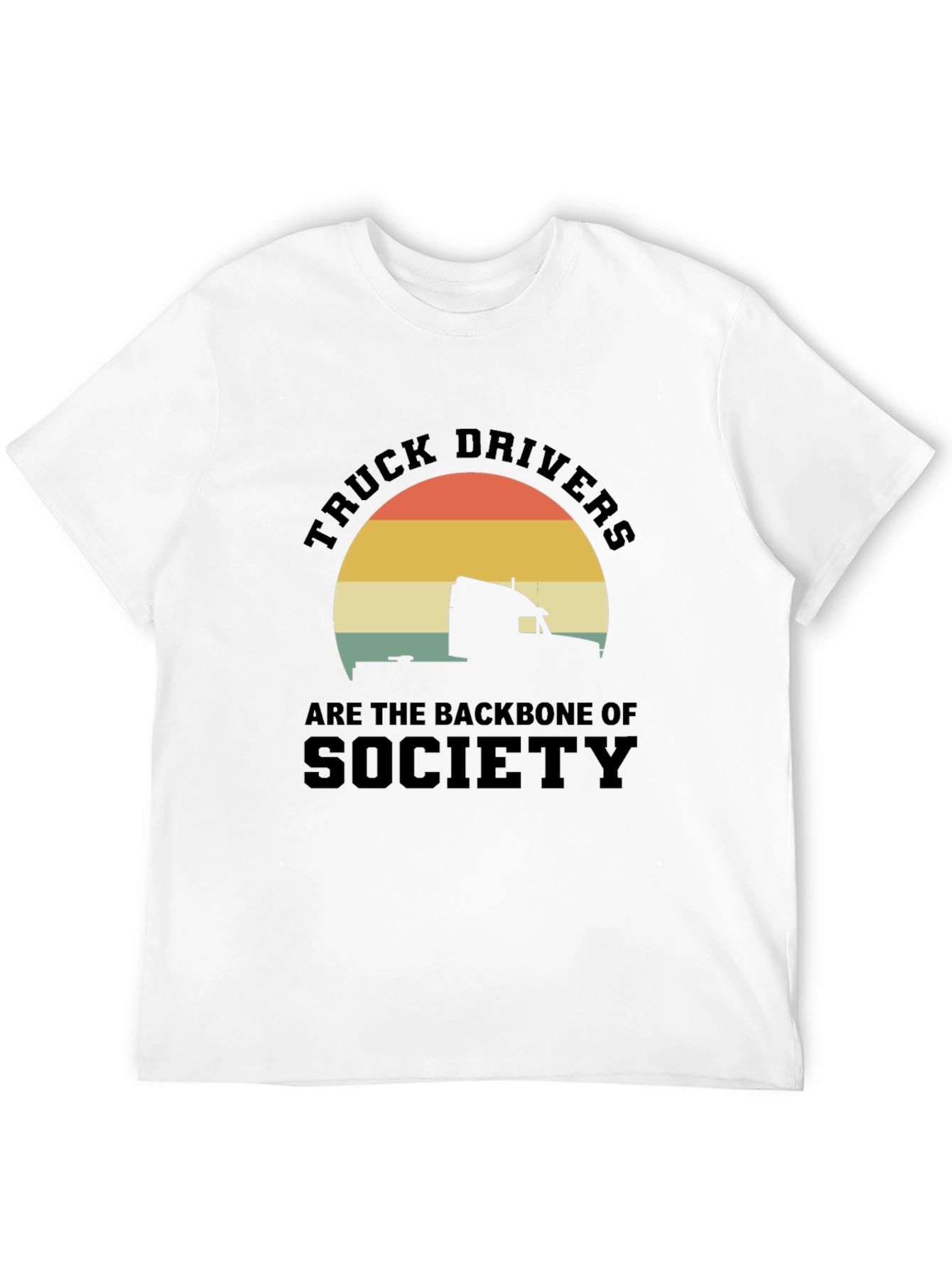 Truck Driver Backbone T-Shirt