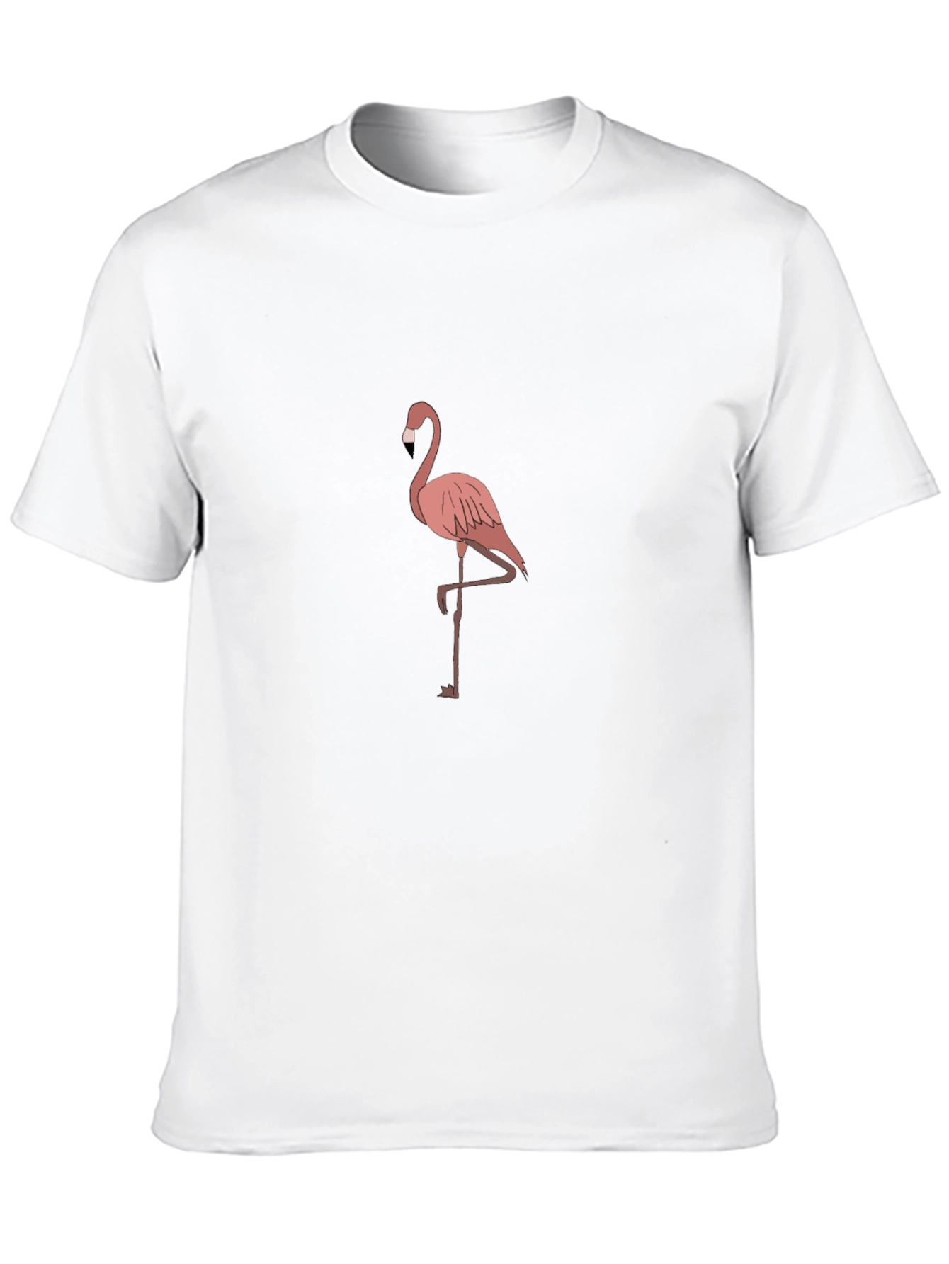 Flamingo Graphic Tee - Black Casual T-Shirt