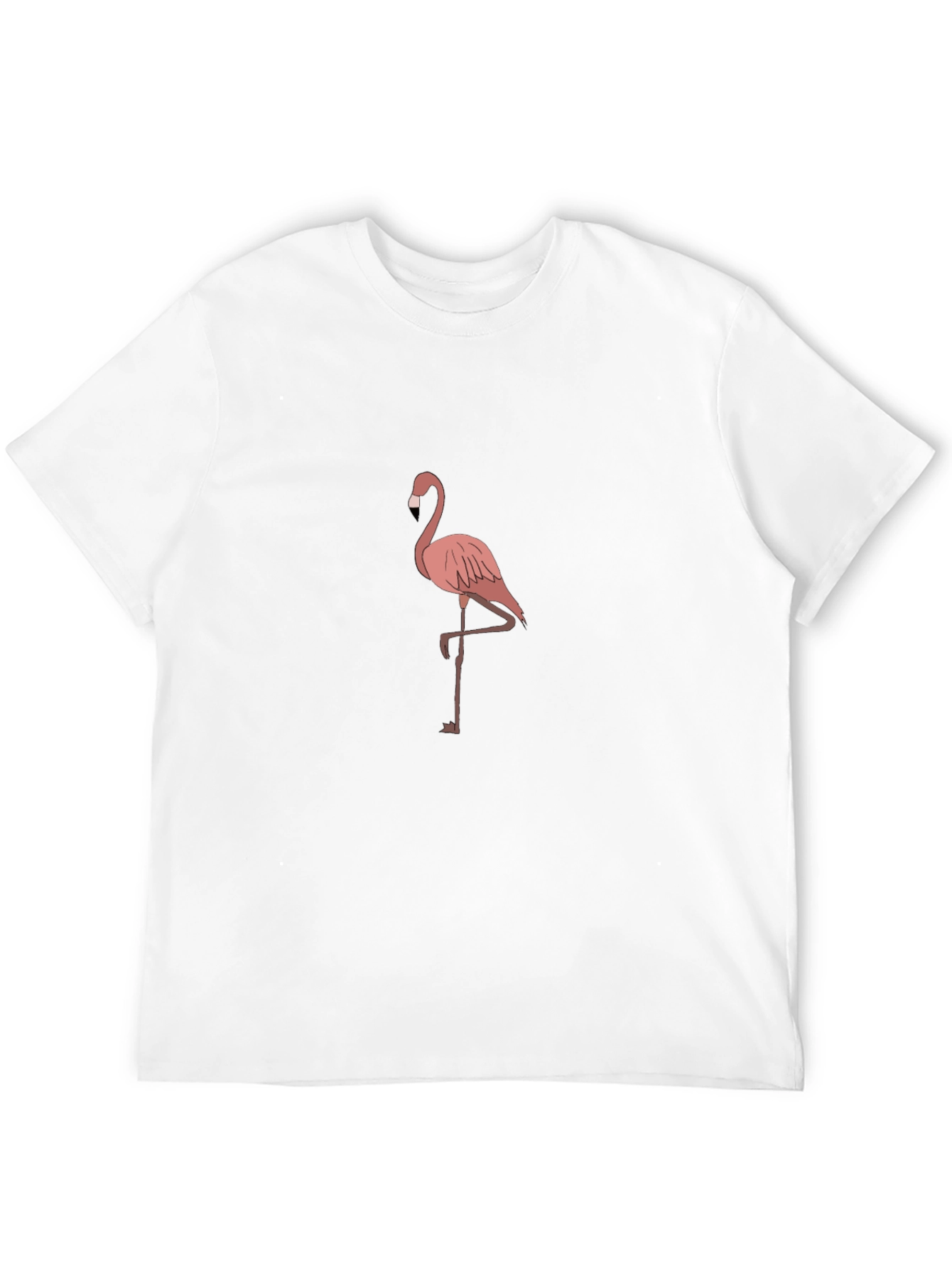 Flamingo Graphic Tee - Black Casual T-Shirt