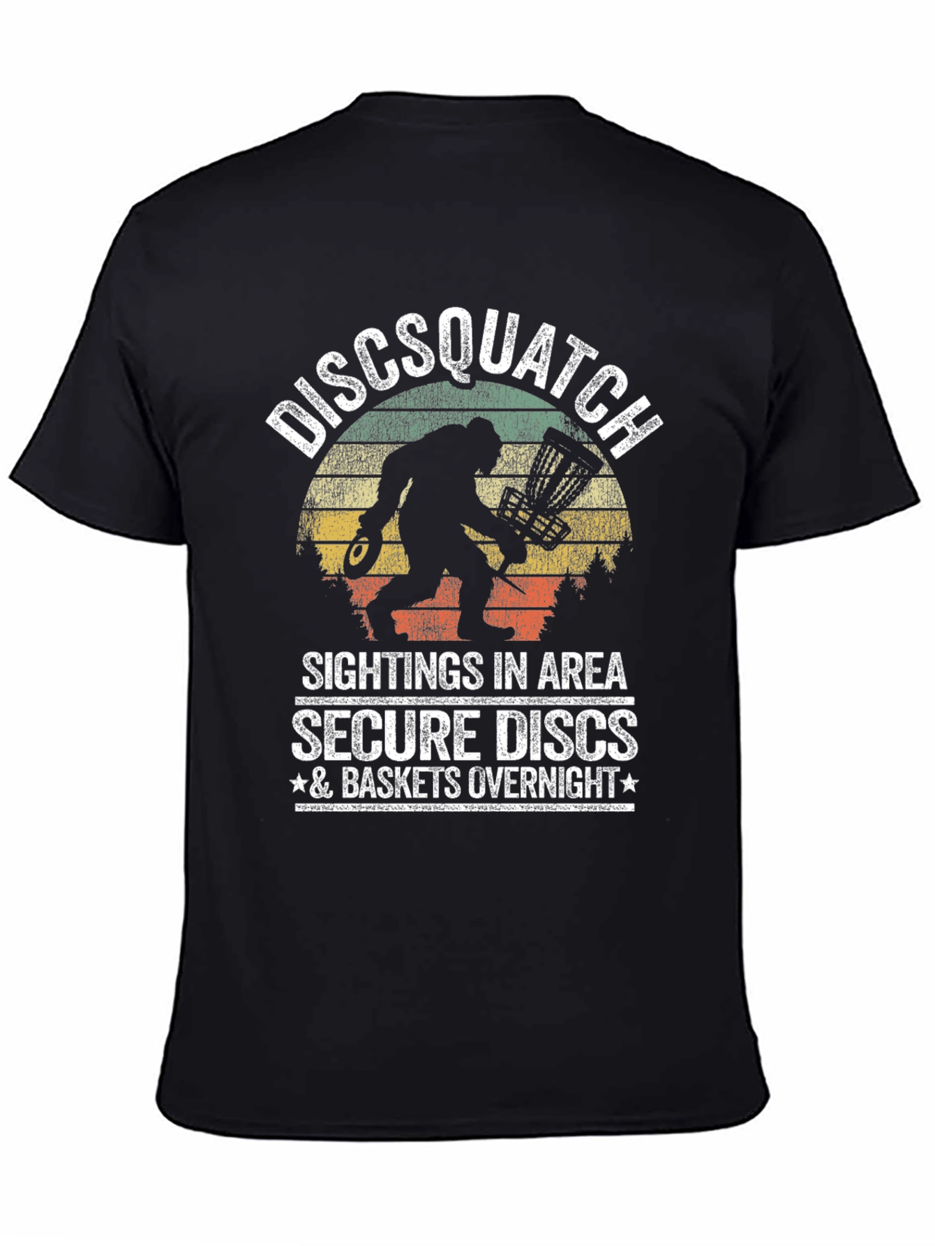 Discsquatch Graphic T-Shirt - Secure Your Discs!