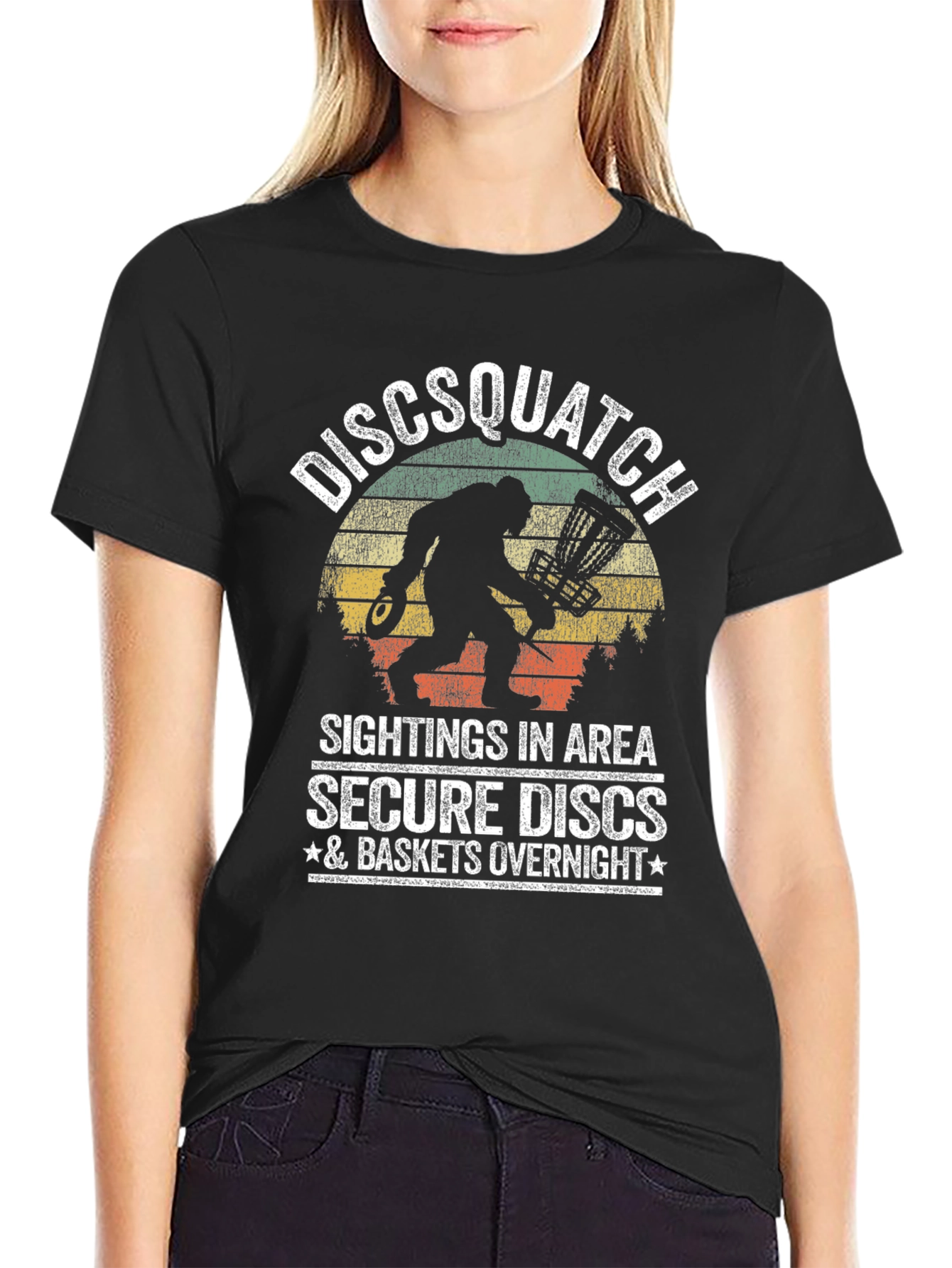 Discsquatch Graphic T-Shirt - Secure Your Discs!