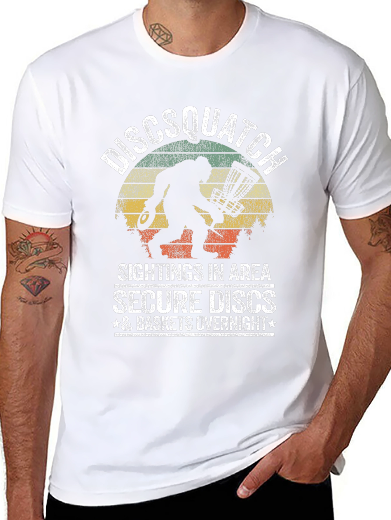 Discsquatch Graphic T-Shirt - Secure Your Discs!