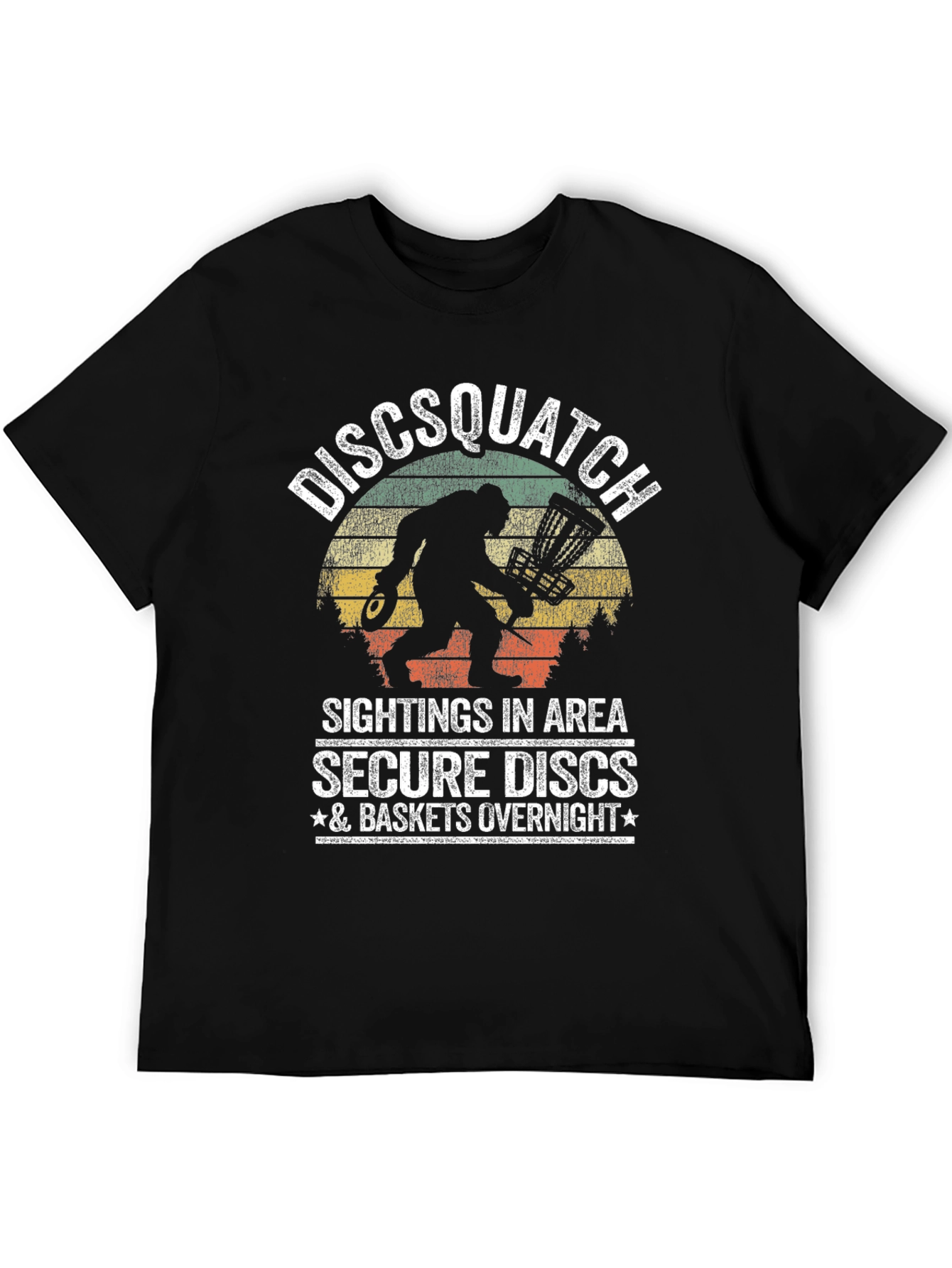 Discsquatch Graphic T-Shirt - Secure Your Discs!