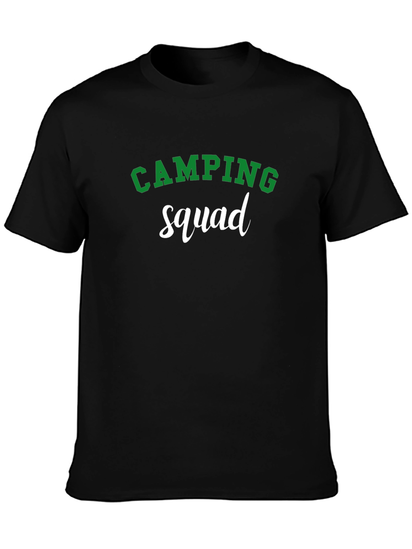 Camping Squad Graphic T-Shirt - Black