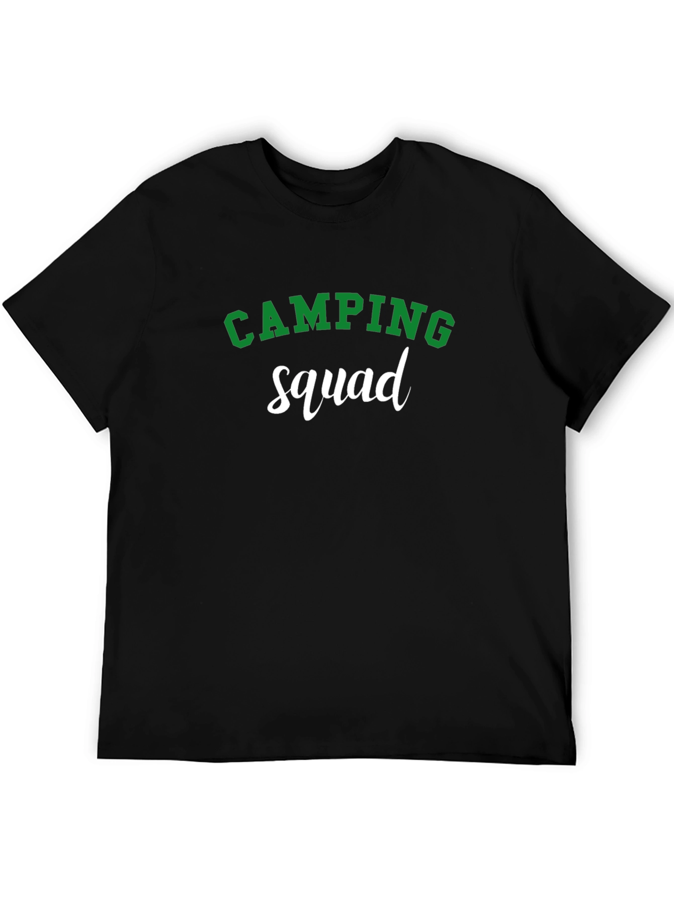 Camping Squad Graphic T-Shirt - Black