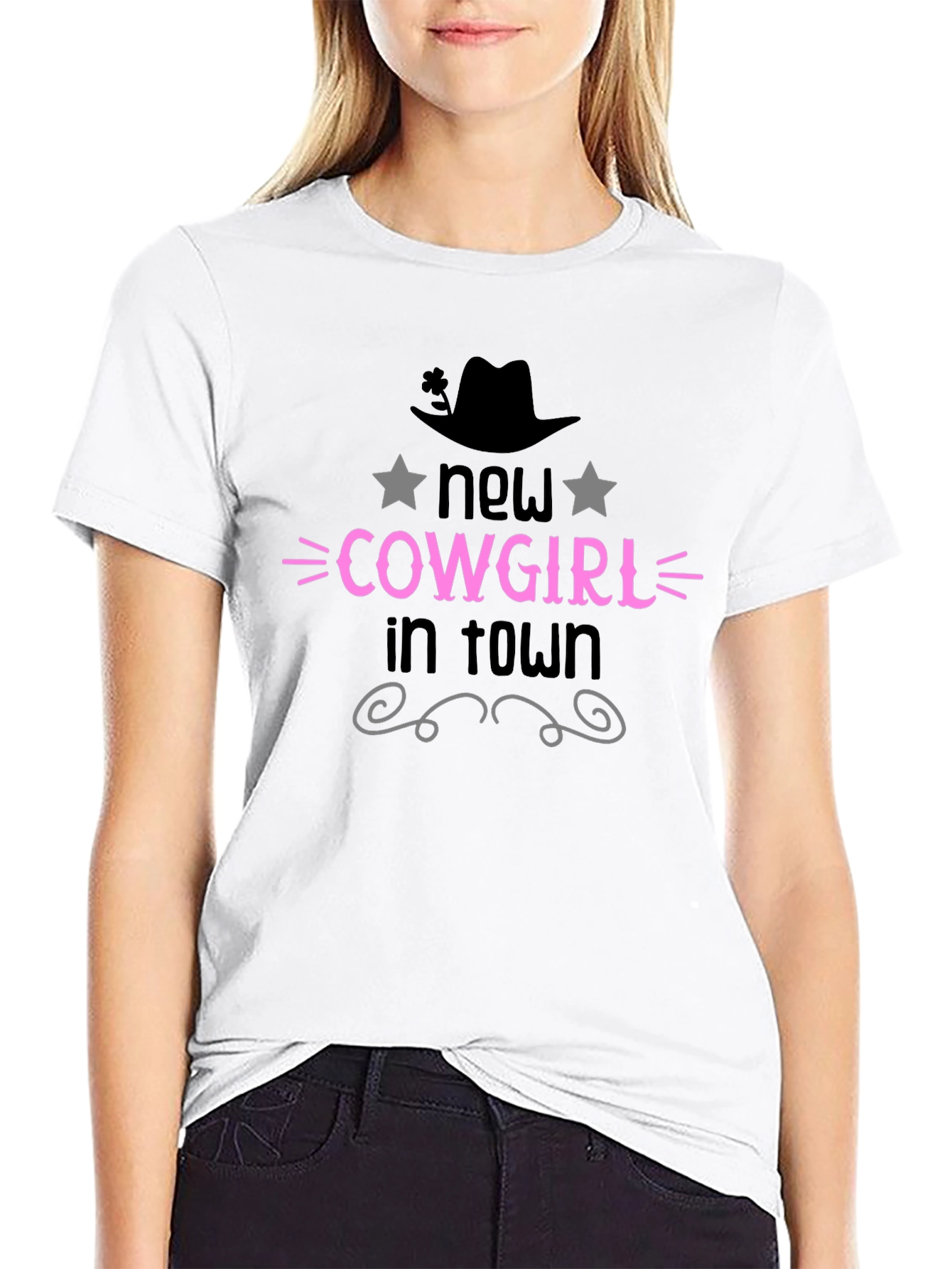 New Cowgirl in Town Tee