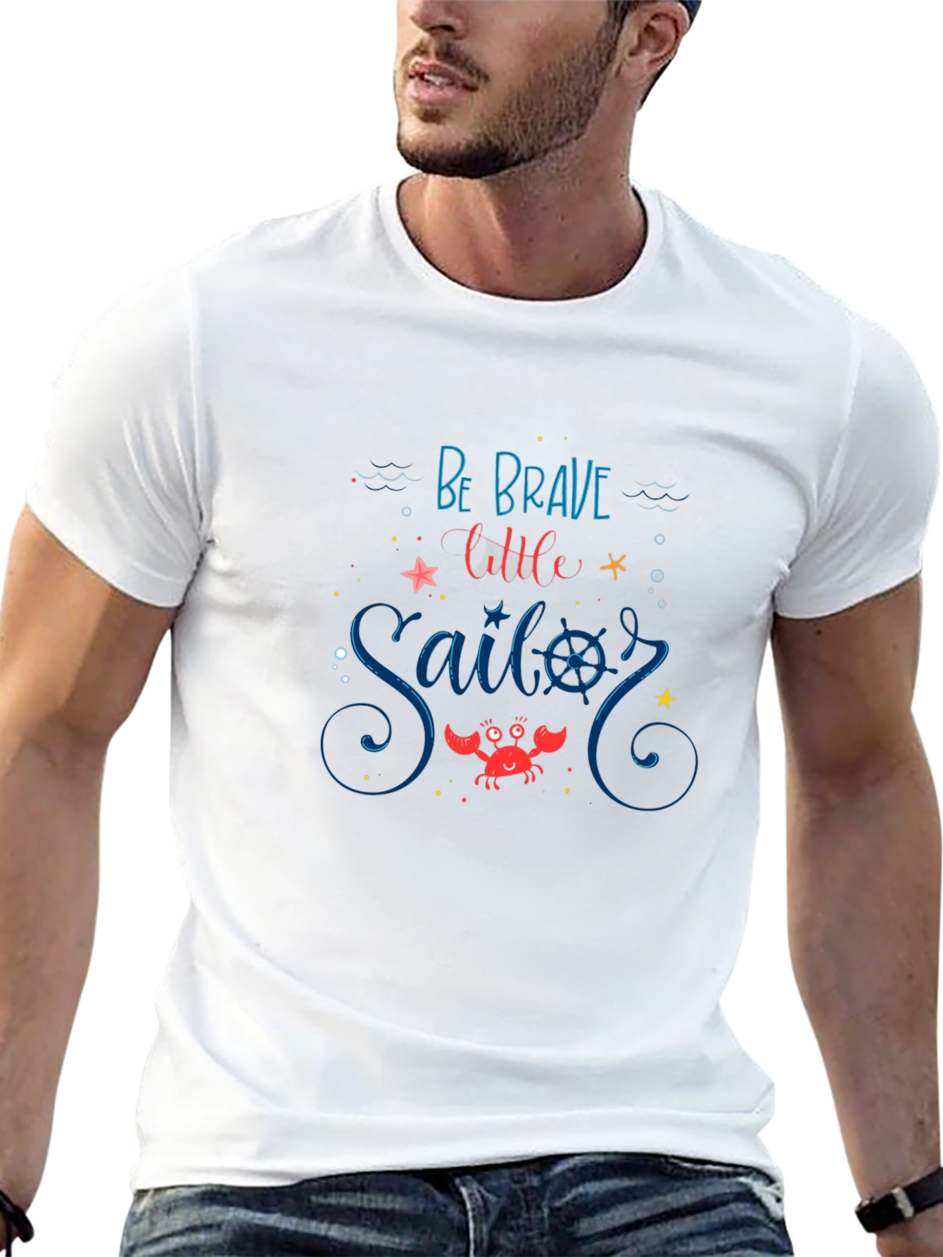Be Brave Little Sailor Graphic Tee