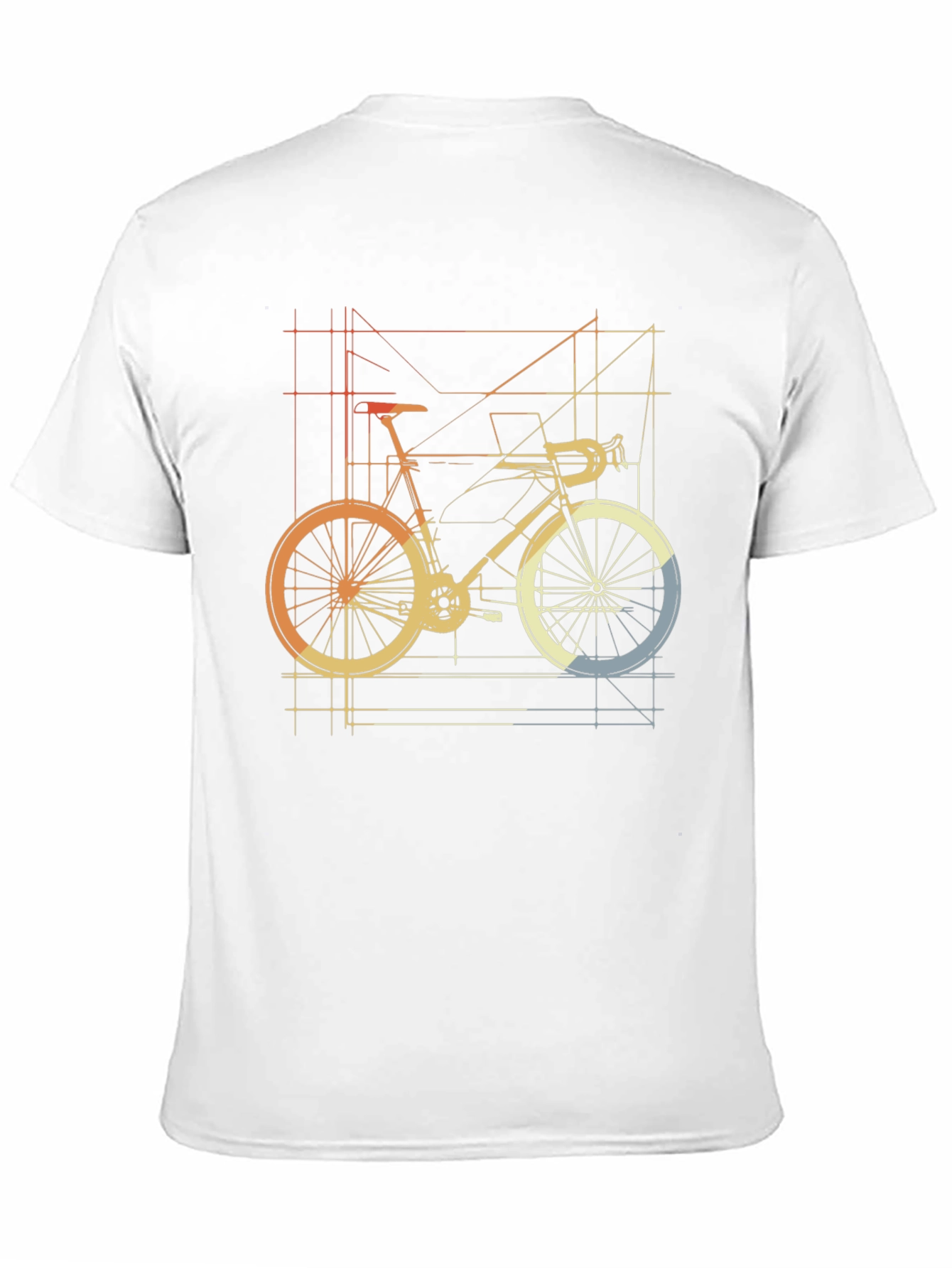 Geometric Bike Graphic Tee - Cycle in Style!