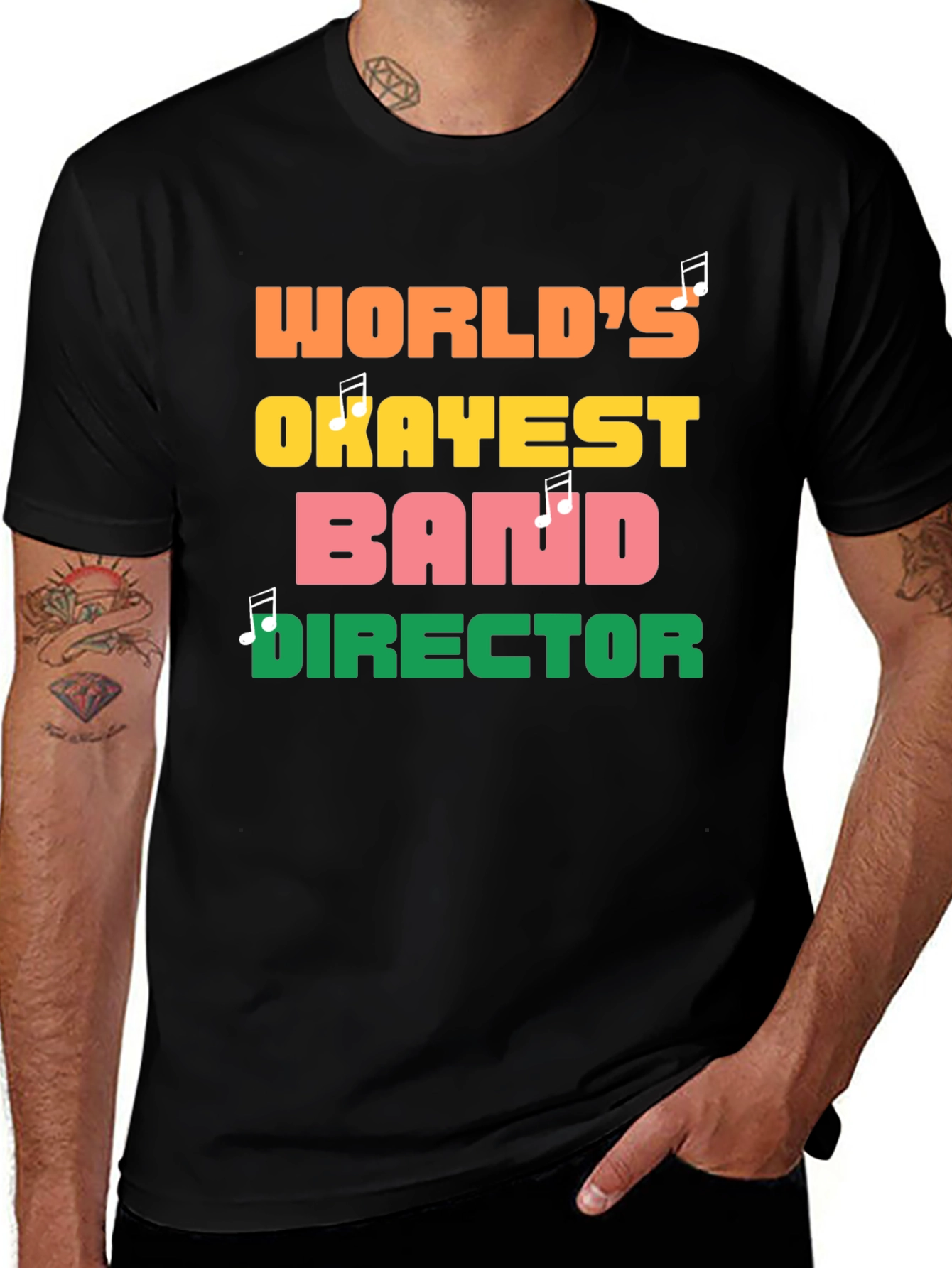 Worlds Okayest Band Director Graphic Tee