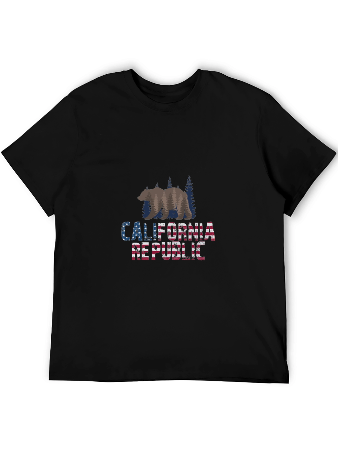 California Republic Bear T-Shirt - Black