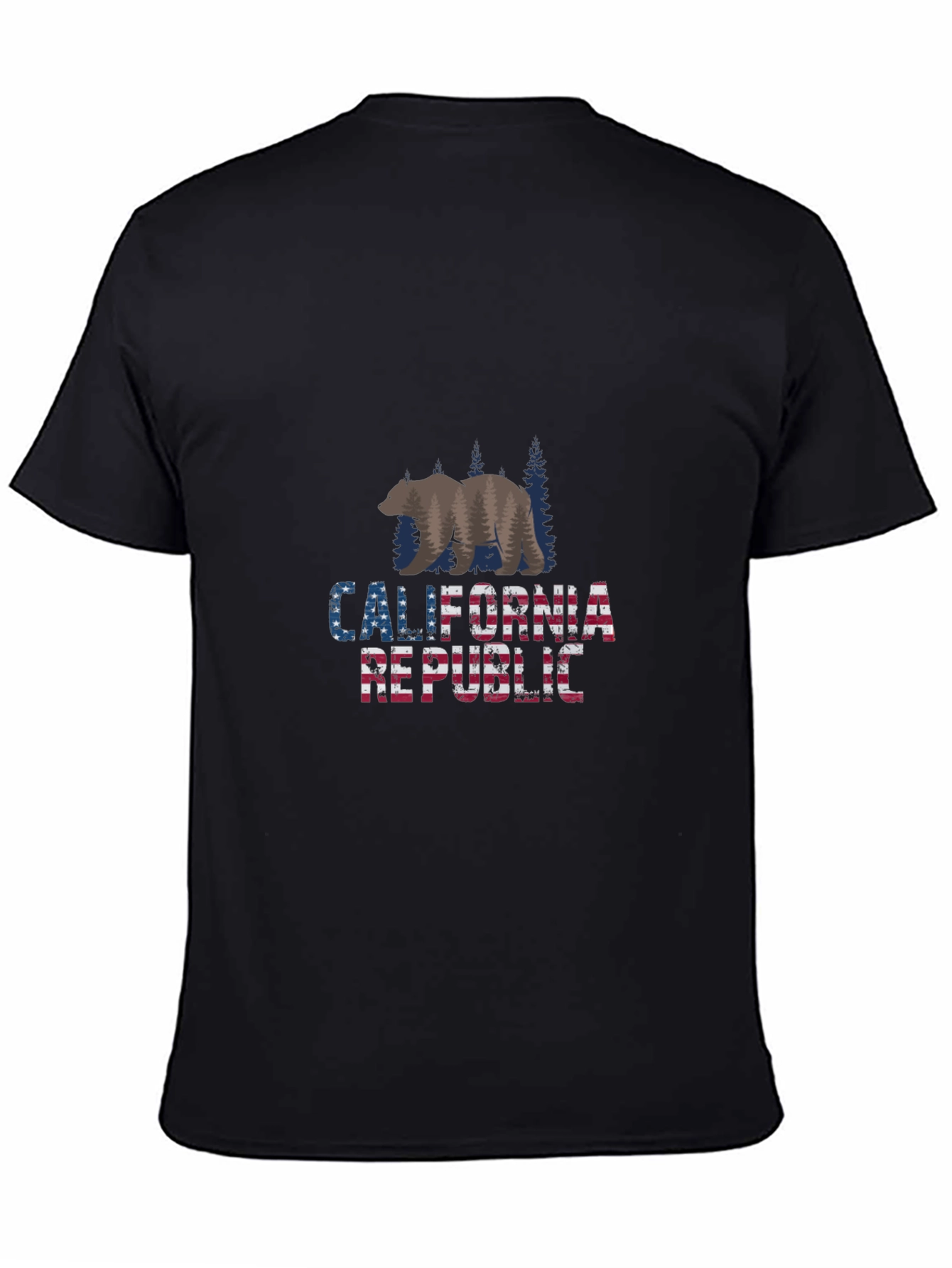 California Republic Bear T-Shirt - Black