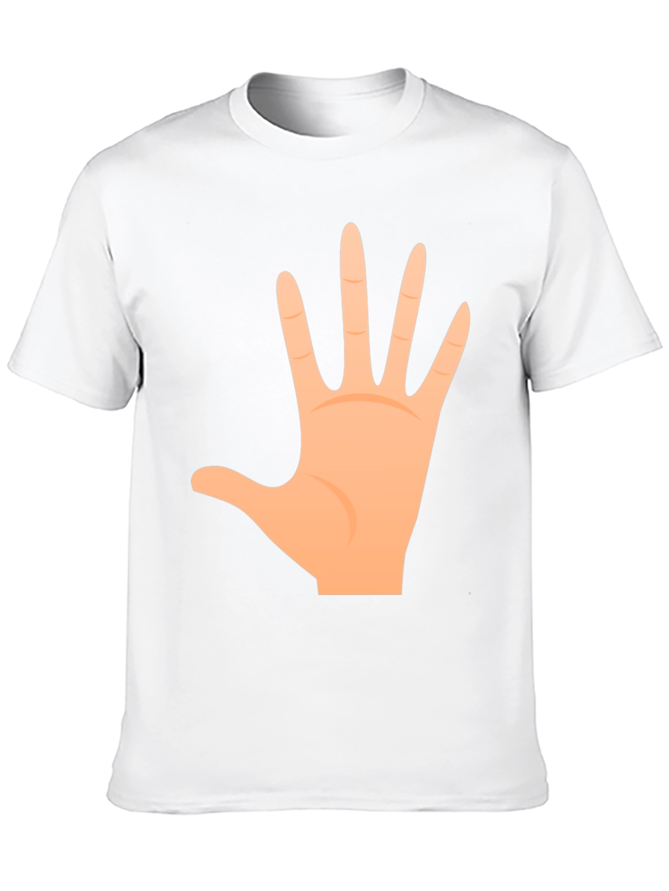 Open Hand Graphic Tee - Casual Black T-Shirt