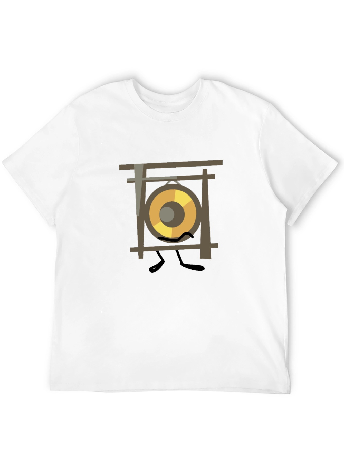 Gong Character Graphic Tee - Unique Music Lover Shirt