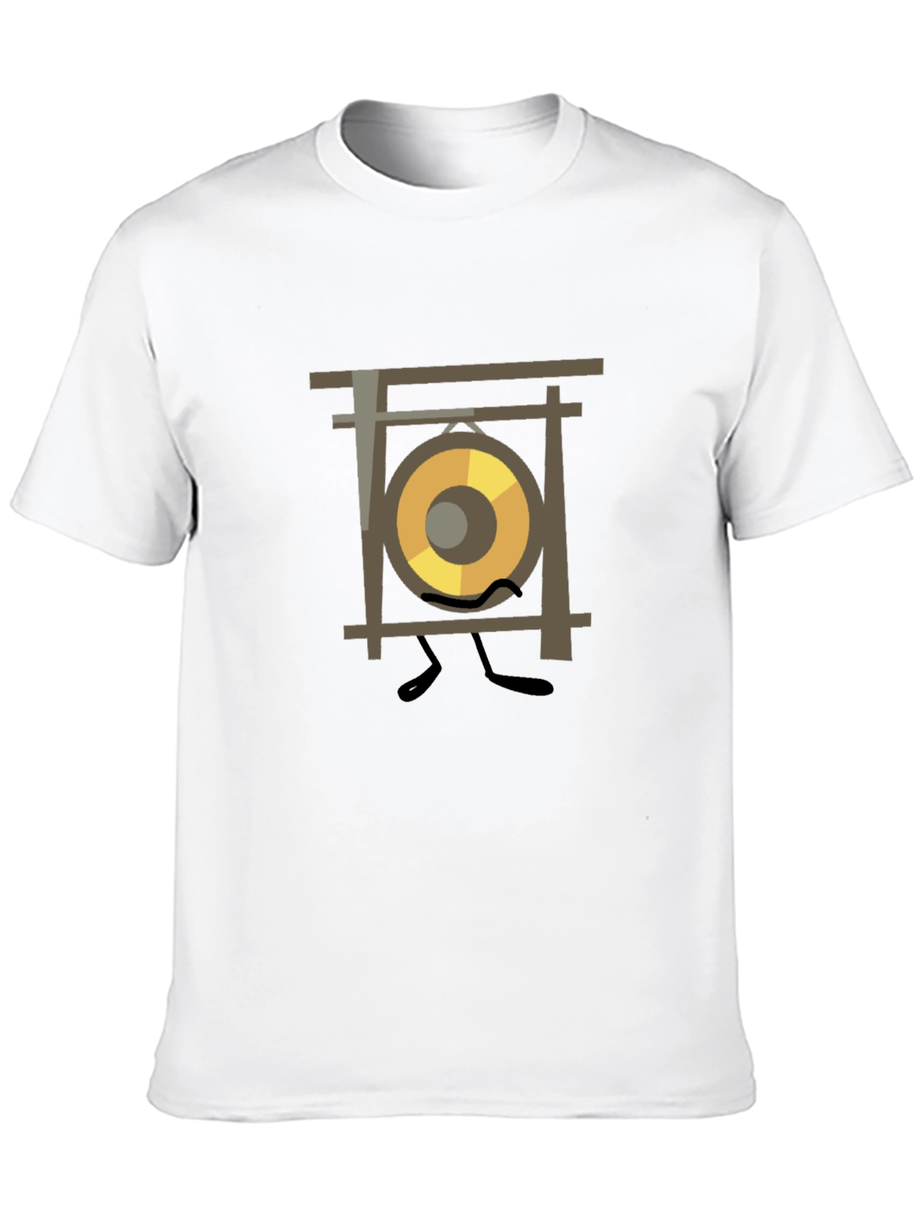 Gong Character Graphic Tee - Unique Music Lover Shirt