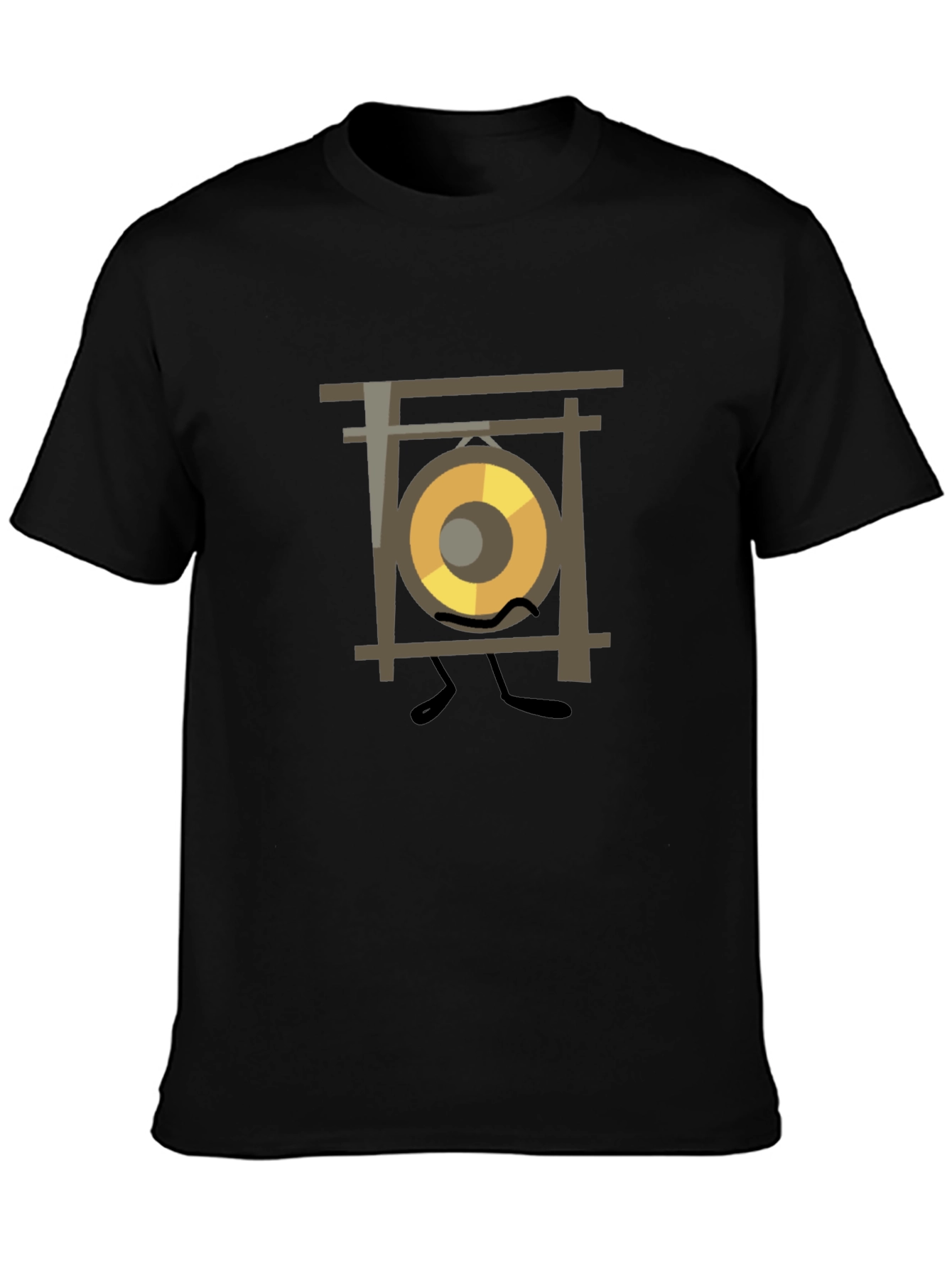 Gong Character Graphic Tee - Unique Music Lover Shirt