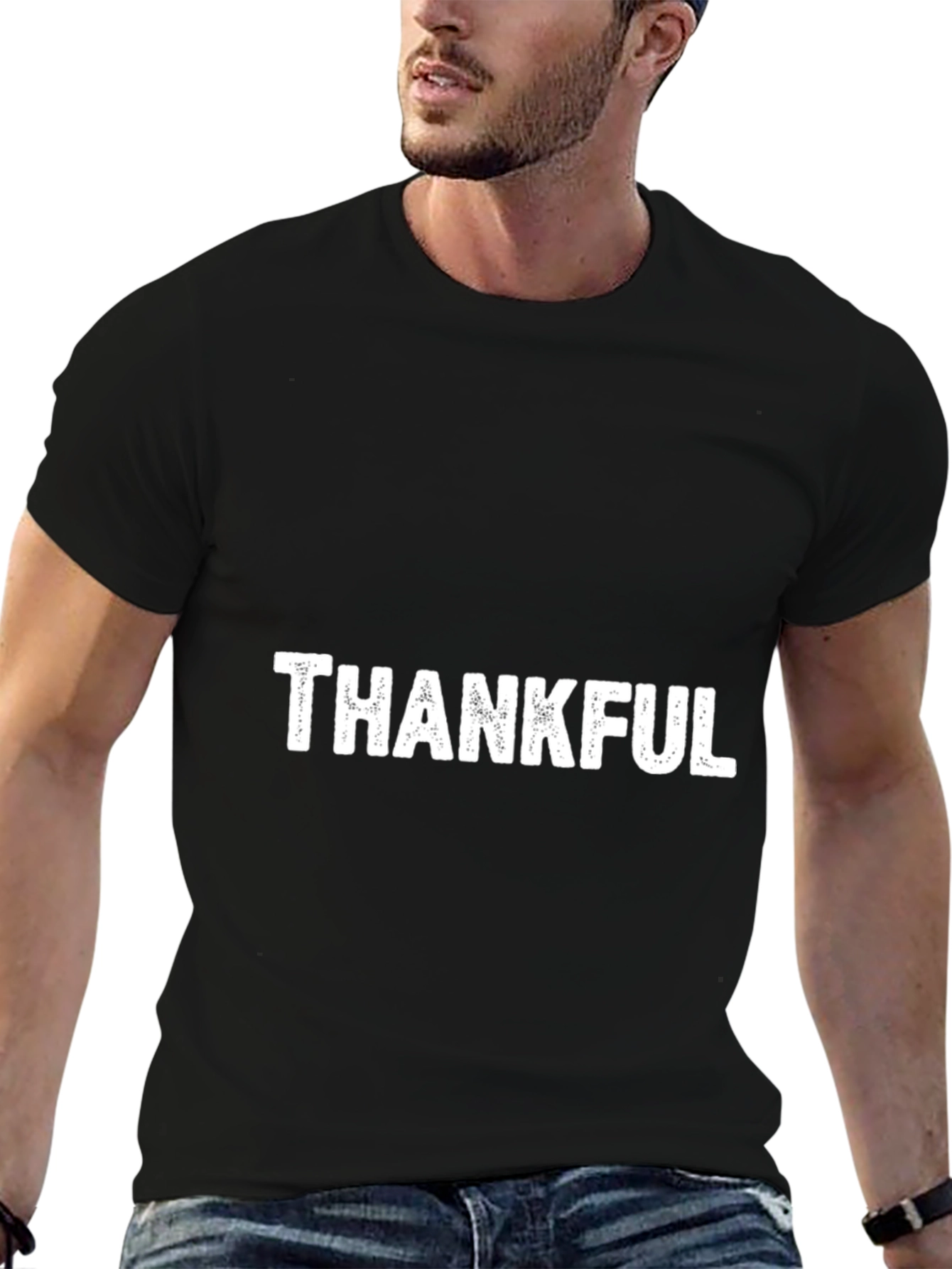 Thankful Graphic Tee - Soft Cotton Blend
