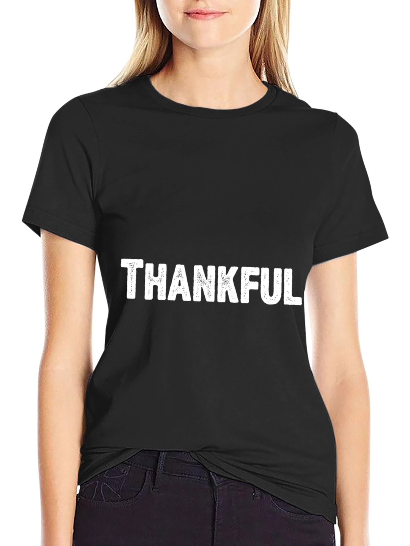 Thankful Graphic Tee - Soft Cotton Blend