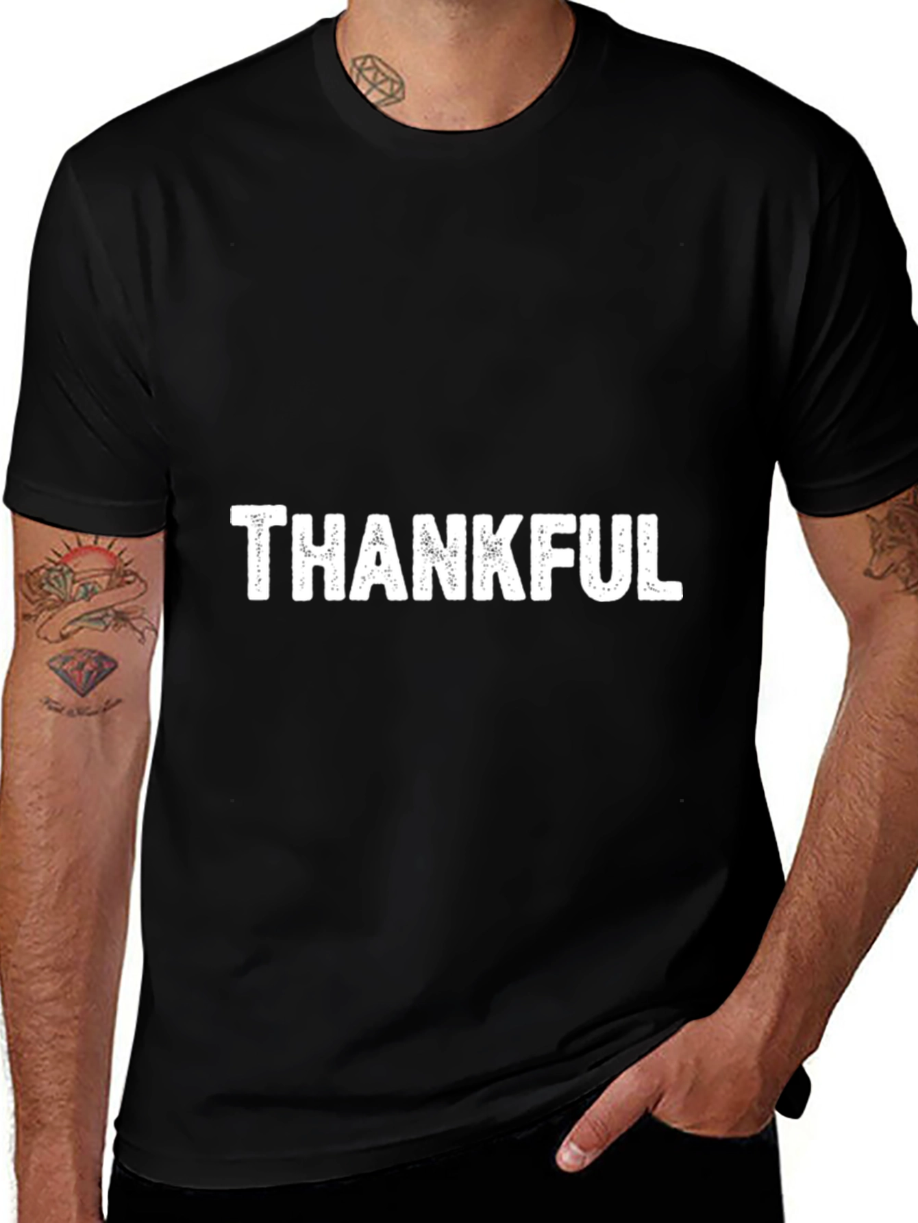 Thankful Graphic Tee - Soft Cotton Blend