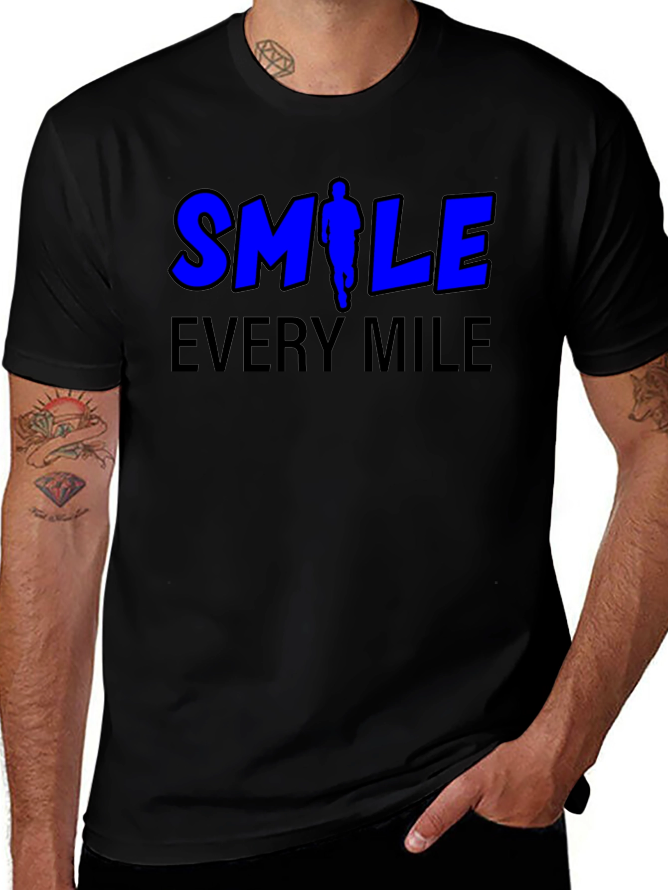 Smile Every Mile Runners Graphic Tee