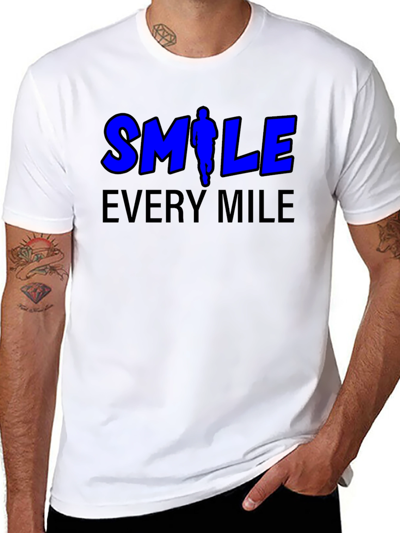 Smile Every Mile Runners Graphic Tee
