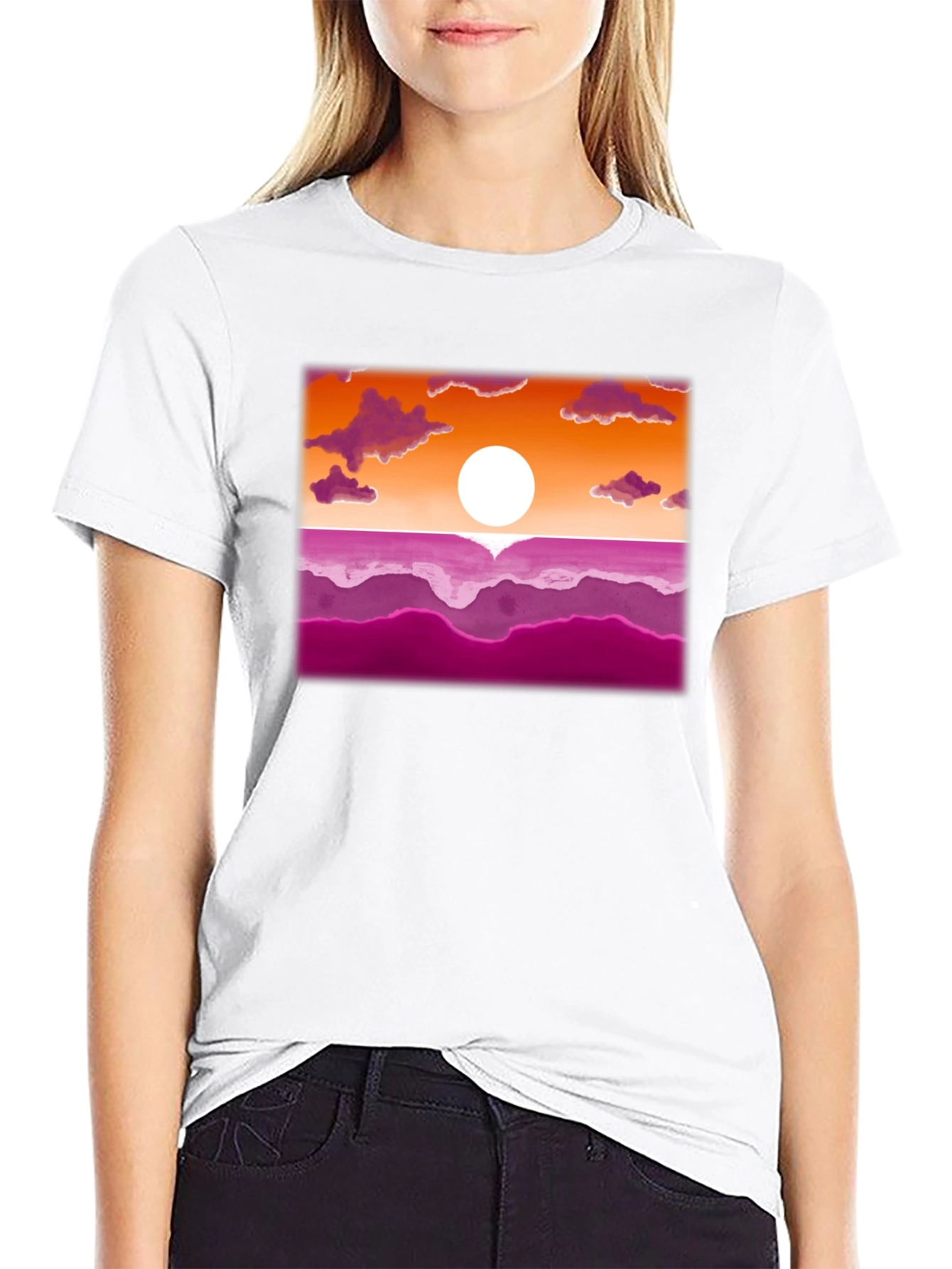 Lesbian Pride Sunset T-Shirt
