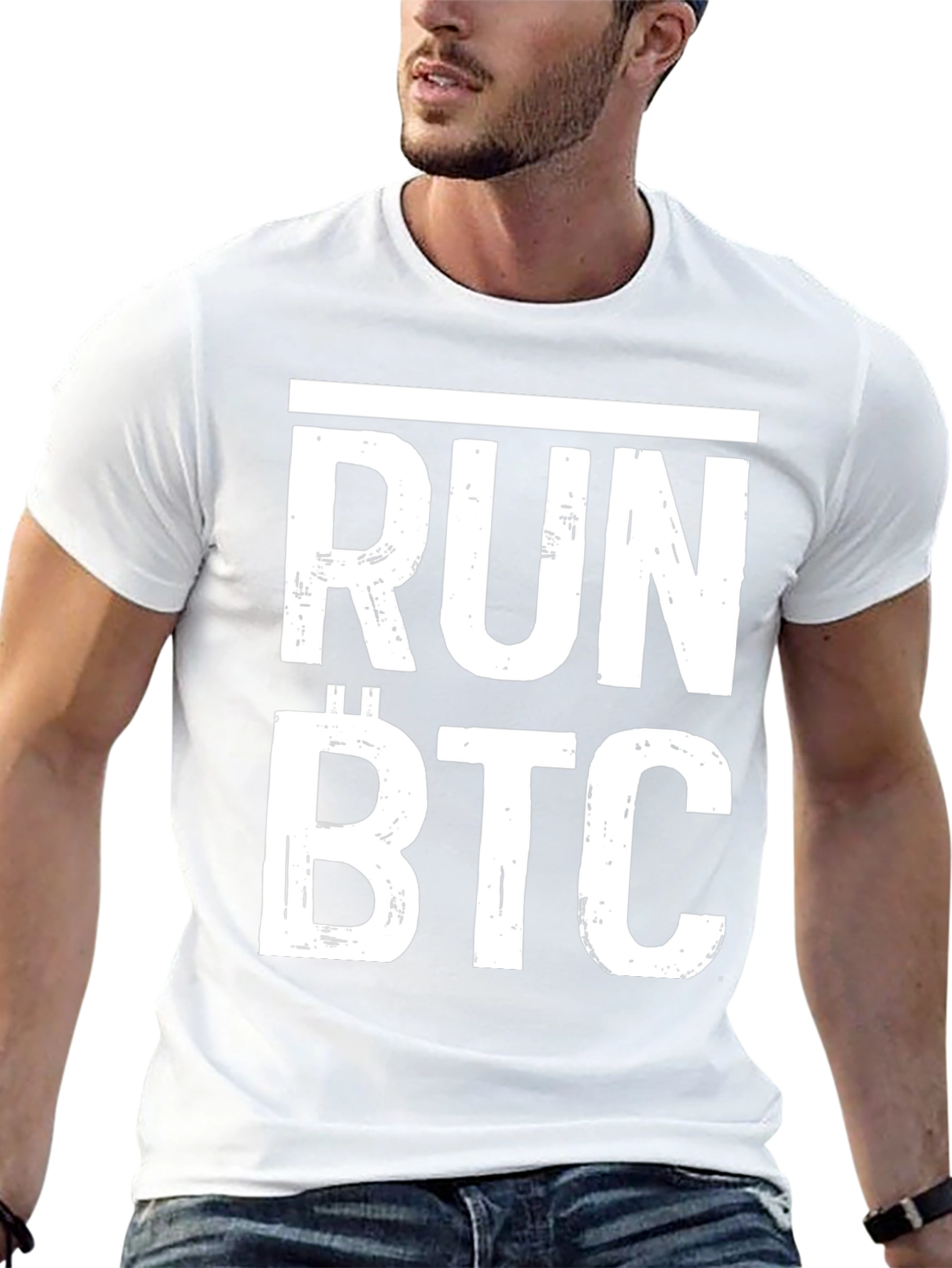 Run BTC Bitcoin Crypto T-Shirt