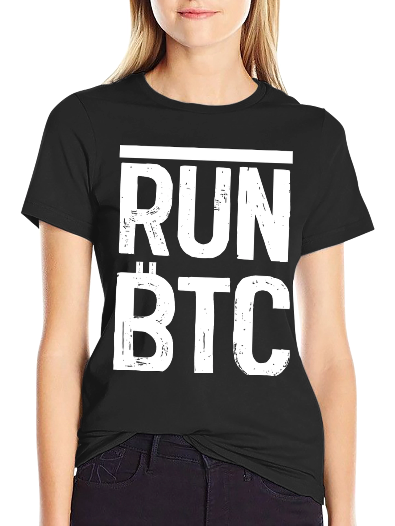 Run BTC Bitcoin Crypto T-Shirt