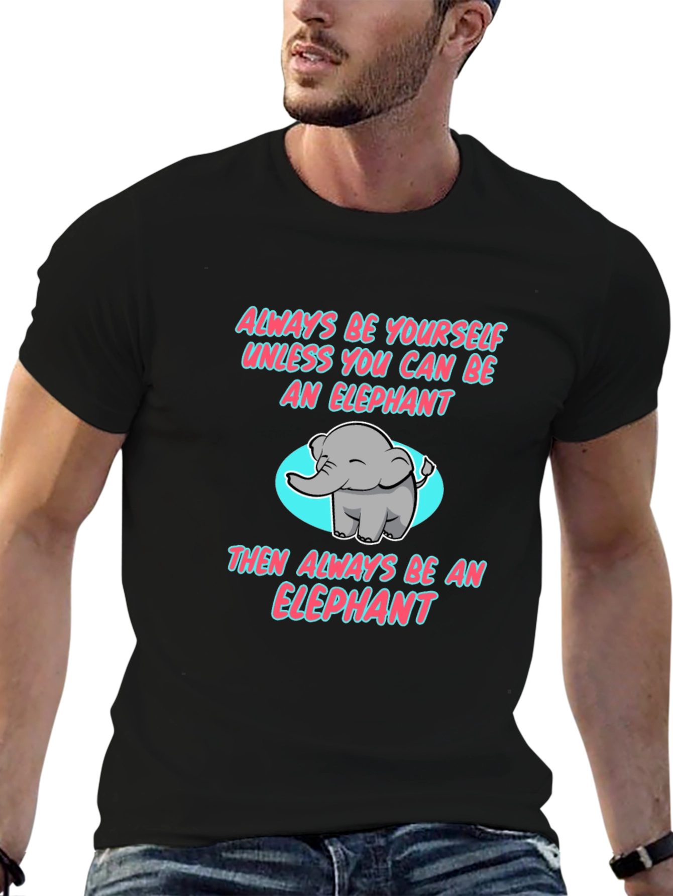 Elephant Graphic T-Shirt - Be Yourself!