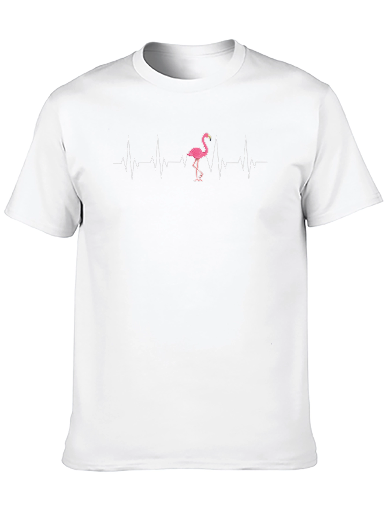 Flamingo Heartbeat T-Shirt - Novelty Tee