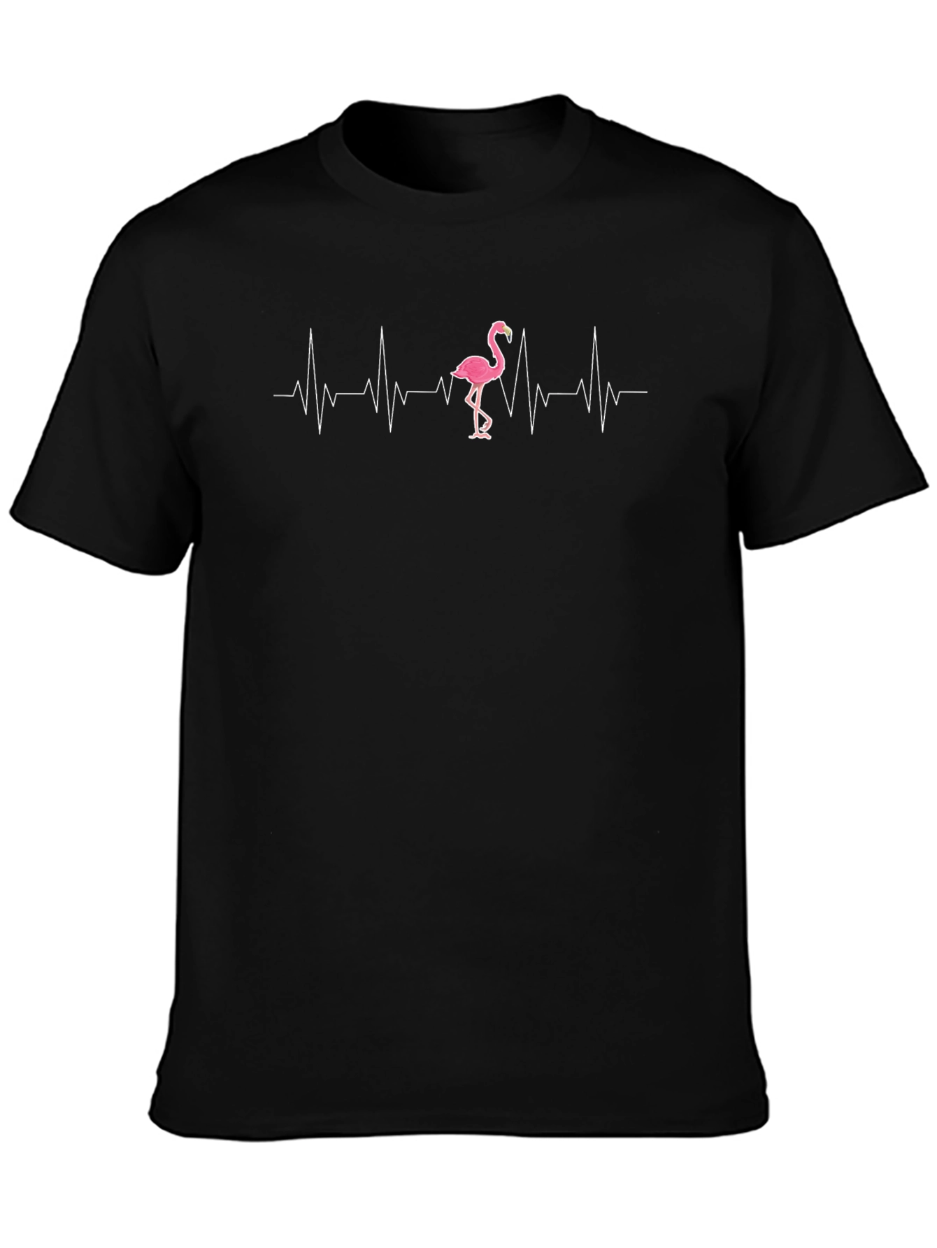 Flamingo Heartbeat T-Shirt - Novelty Tee