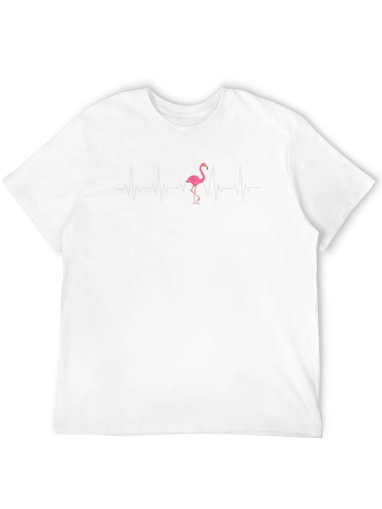 Flamingo Heartbeat T-Shirt - Novelty Tee