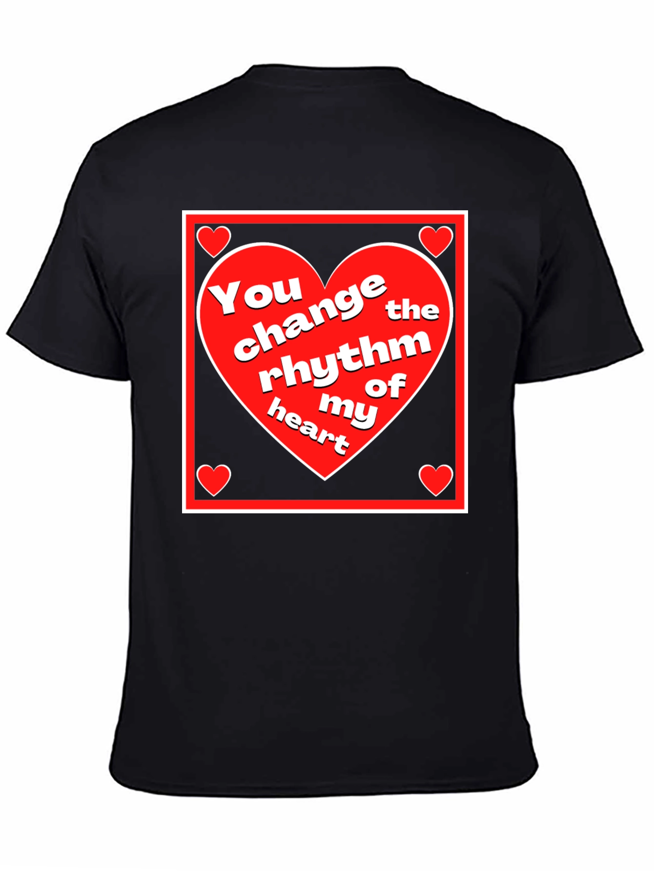 Rhythm of My Heart Graphic Tee - Black