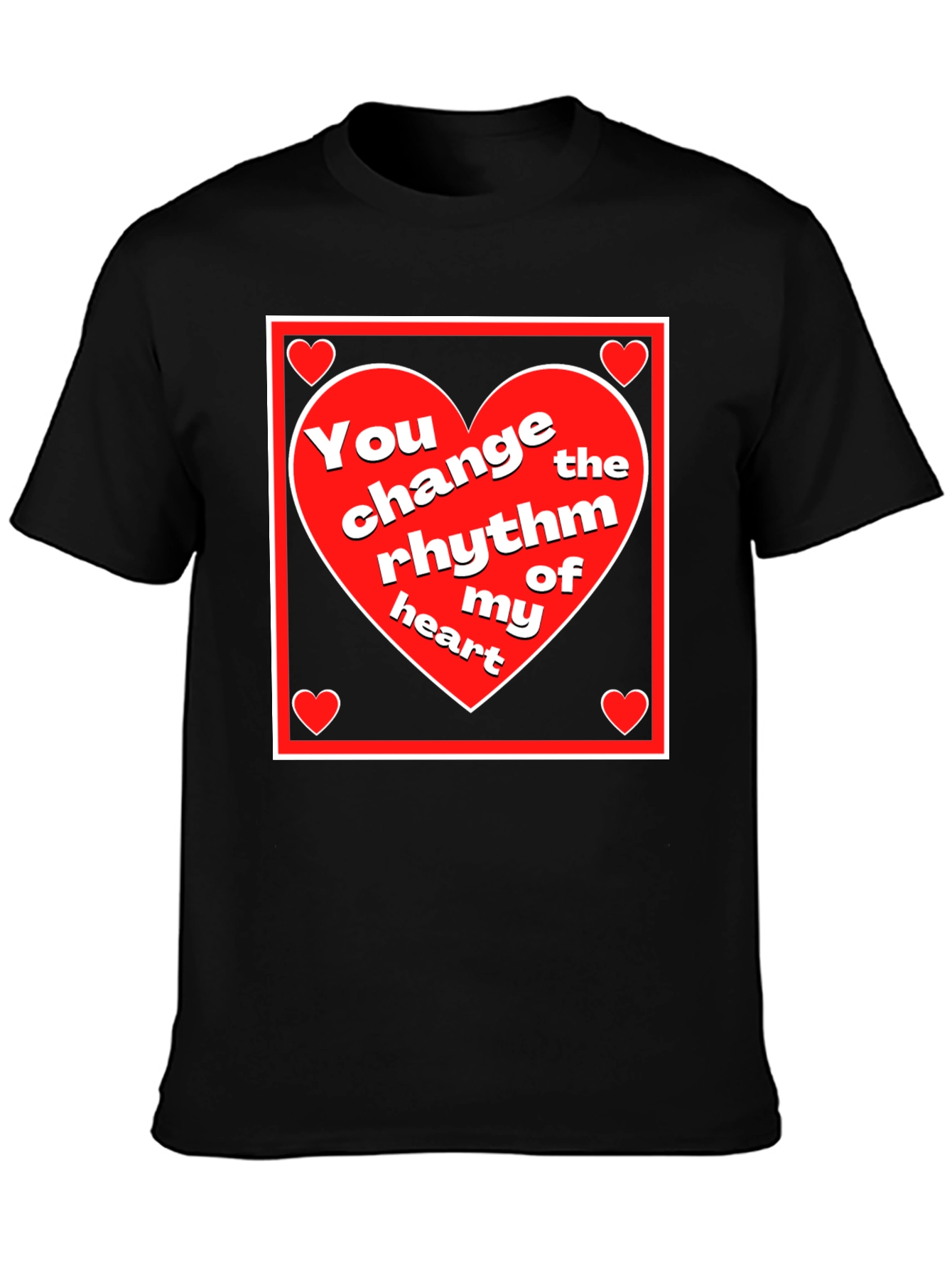 Rhythm of My Heart Graphic Tee - Black