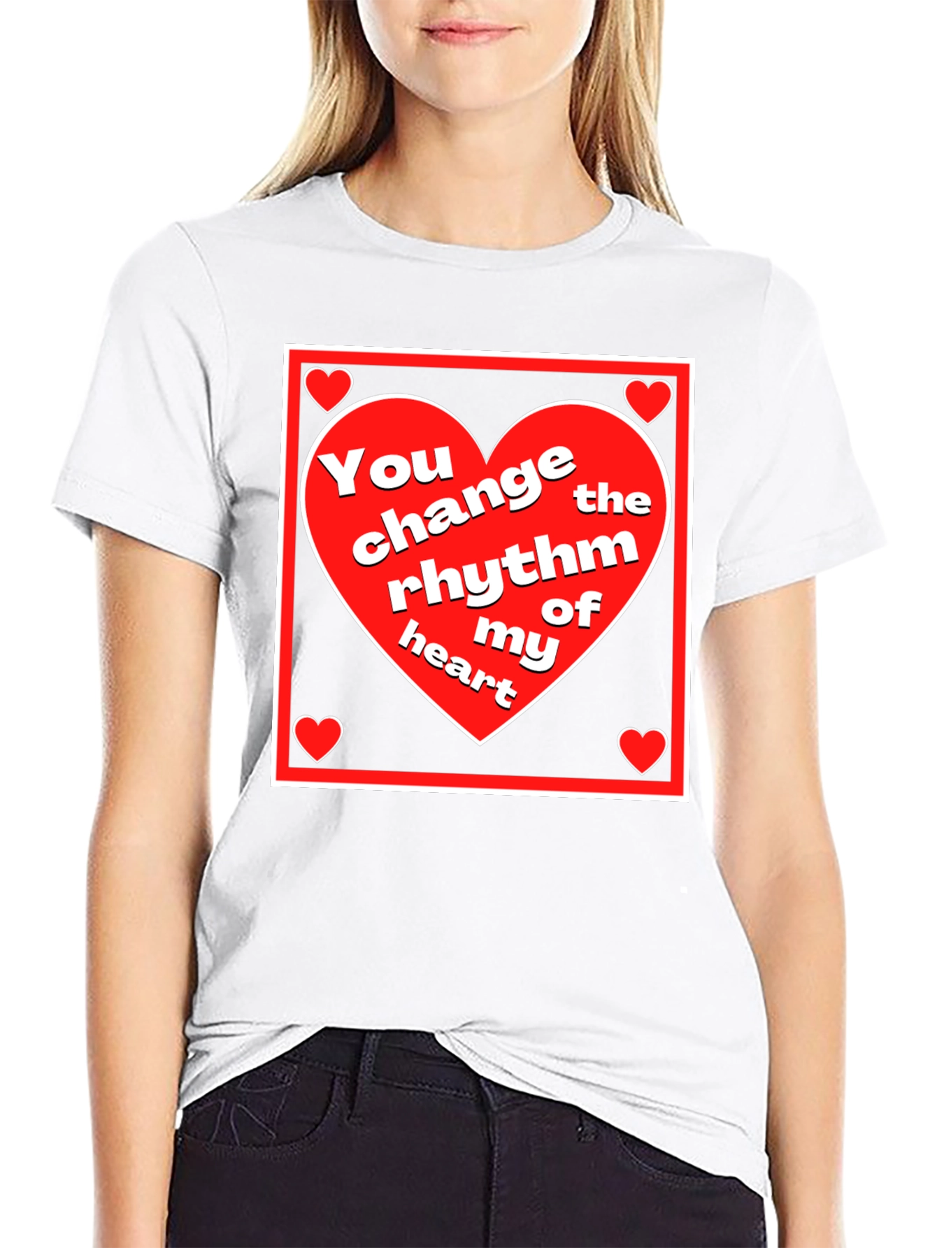 Rhythm of My Heart Graphic Tee - Black