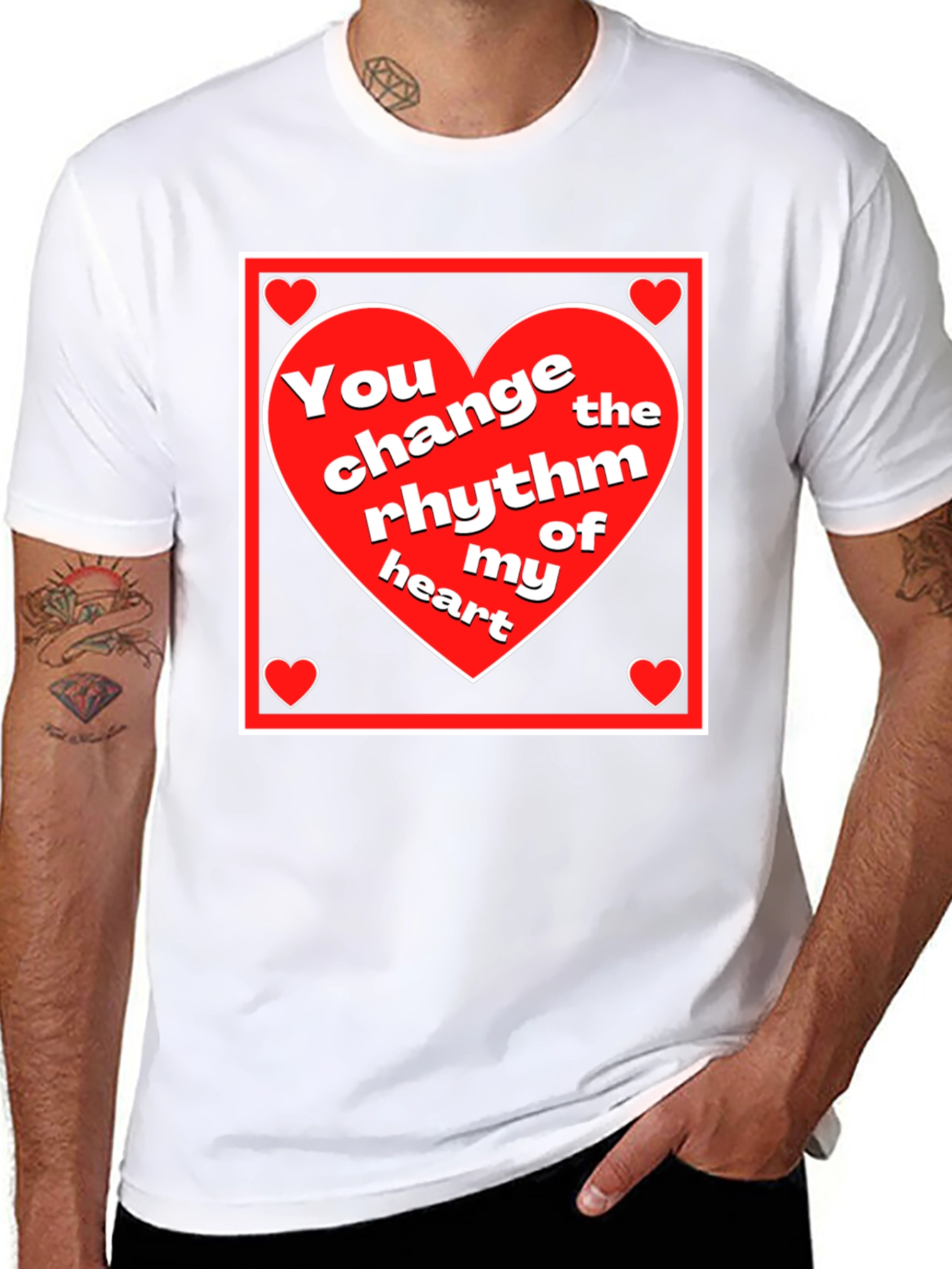 Rhythm of My Heart Graphic Tee - Black