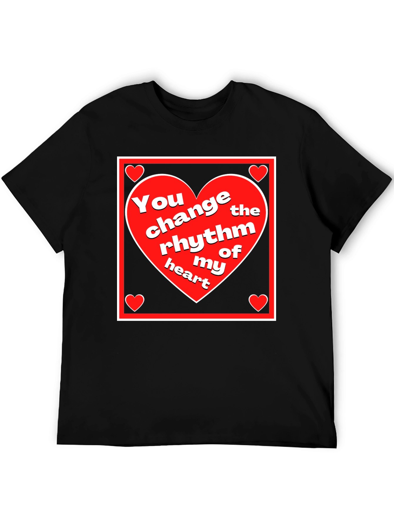 Rhythm of My Heart Graphic Tee - Black