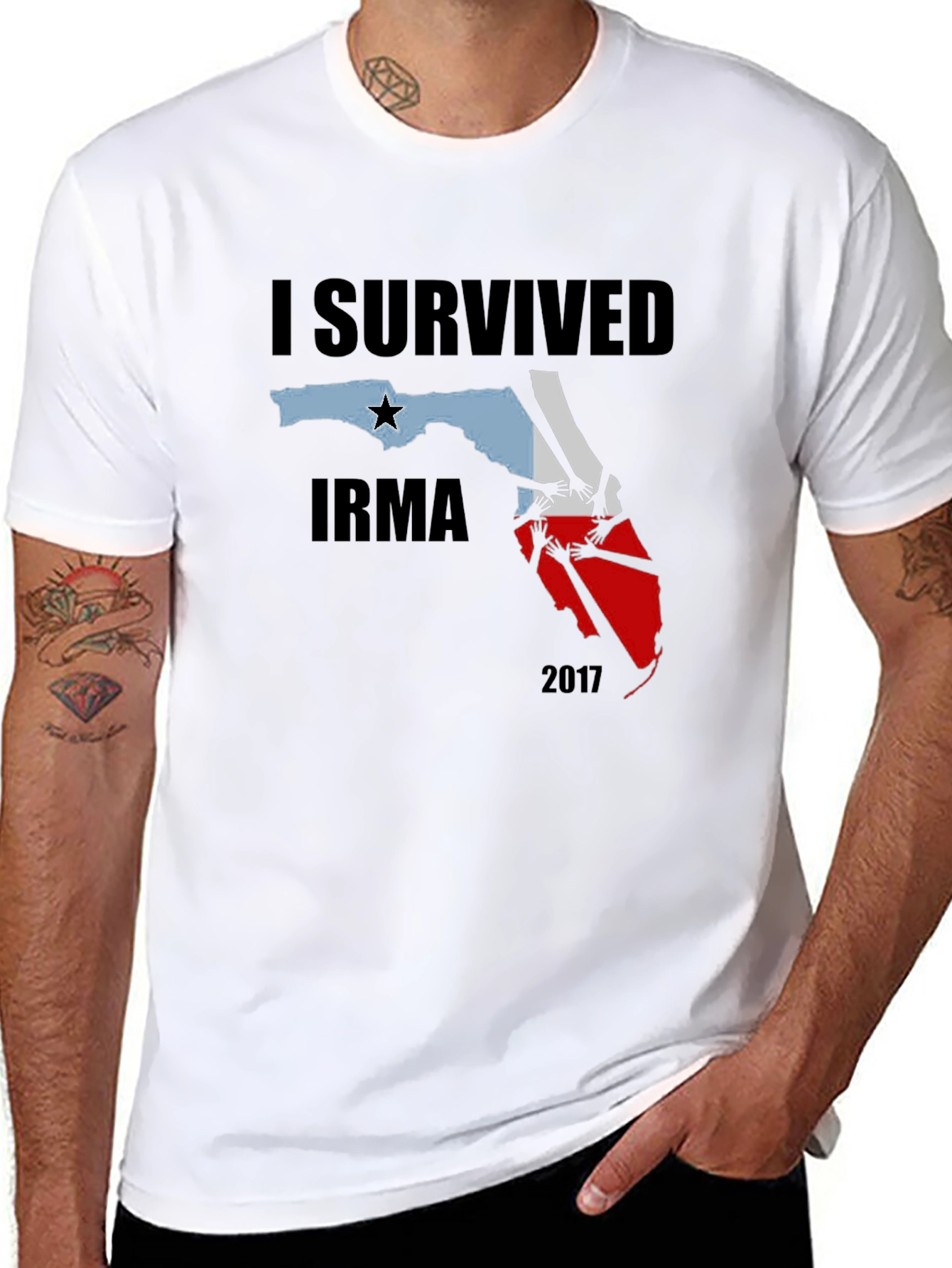 I Survived Irma 2017 Graphic T-Shirt