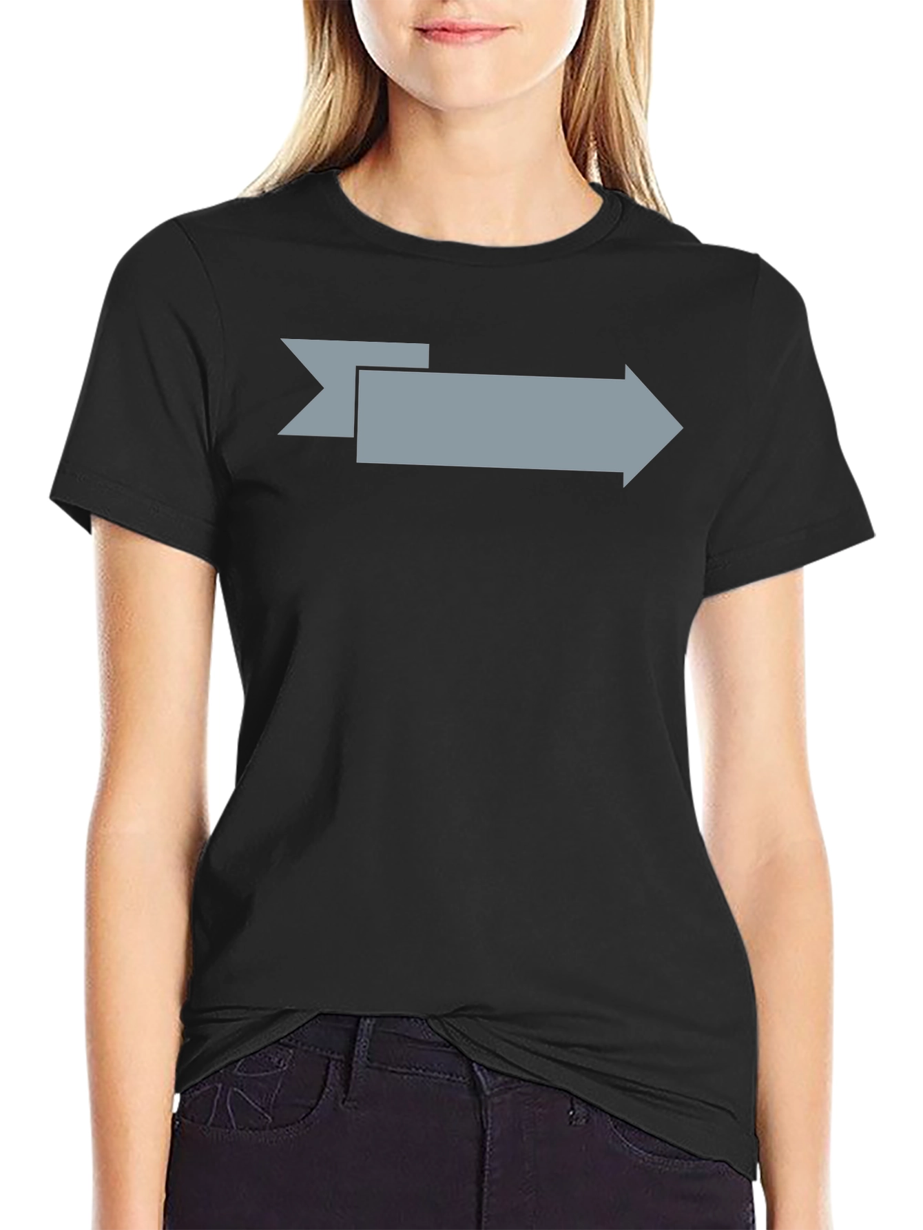 Arrow Graphic Mens Black T-Shirt