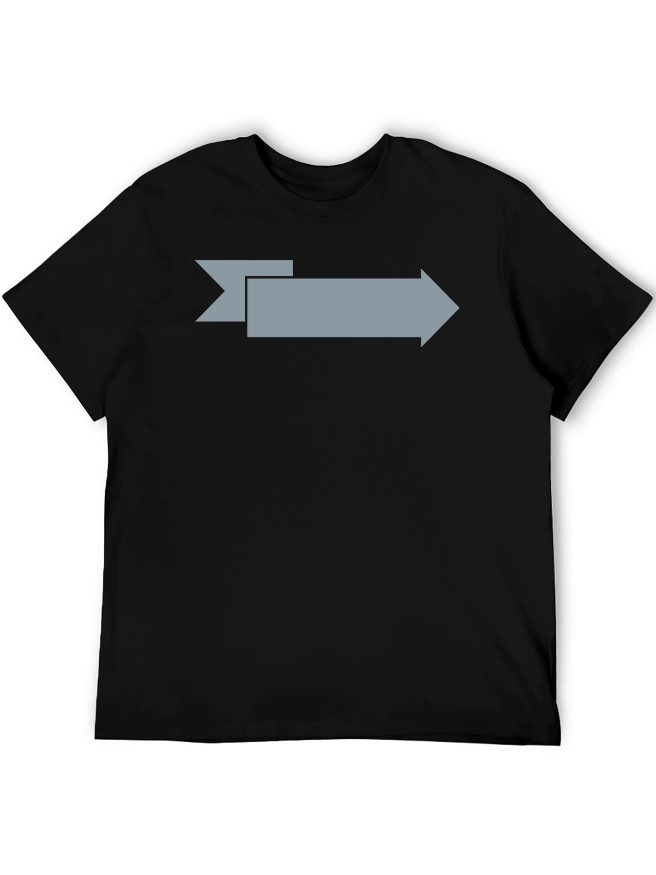 Arrow Graphic Mens Black T-Shirt
