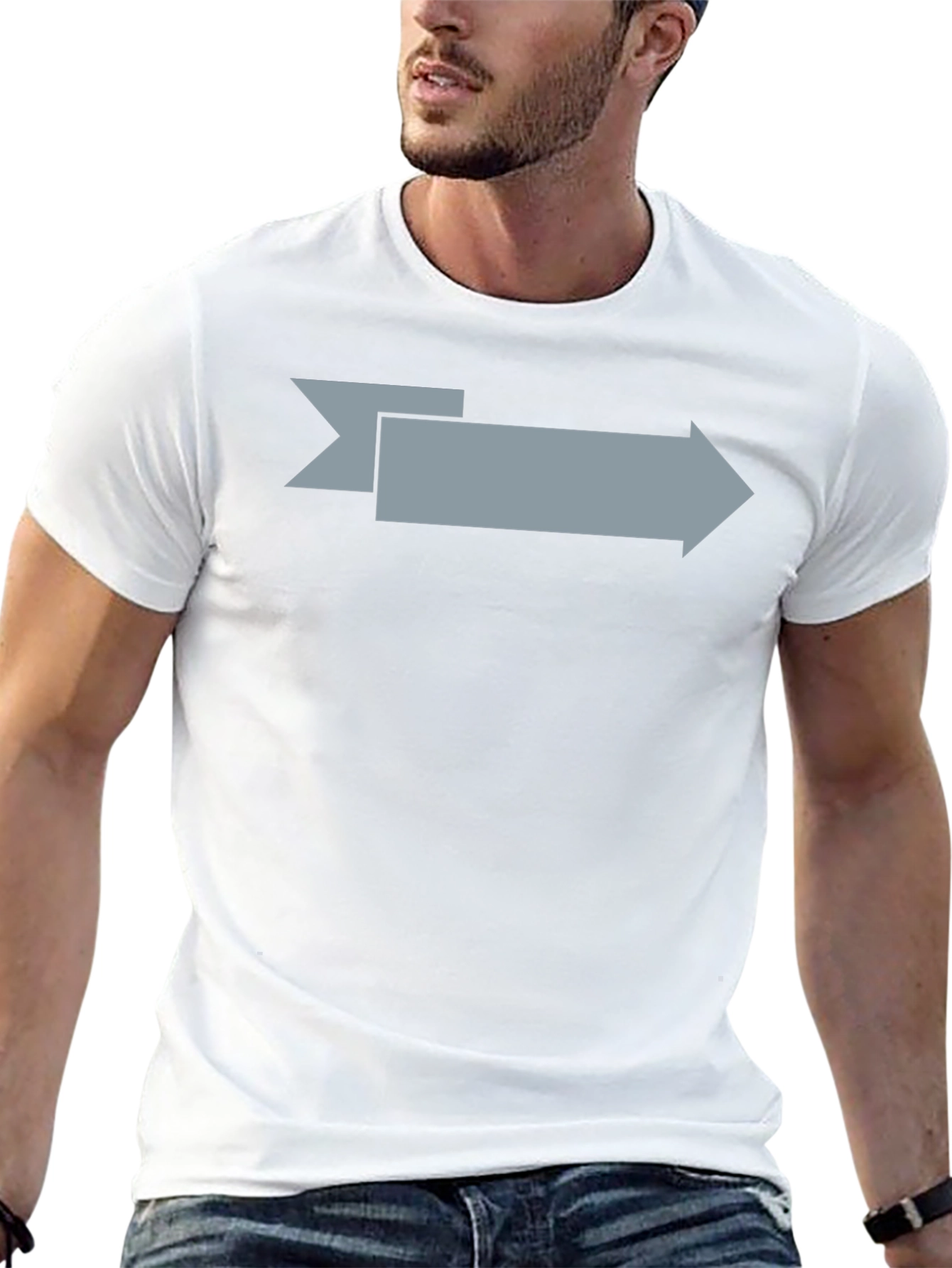 Arrow Graphic Mens Black T-Shirt