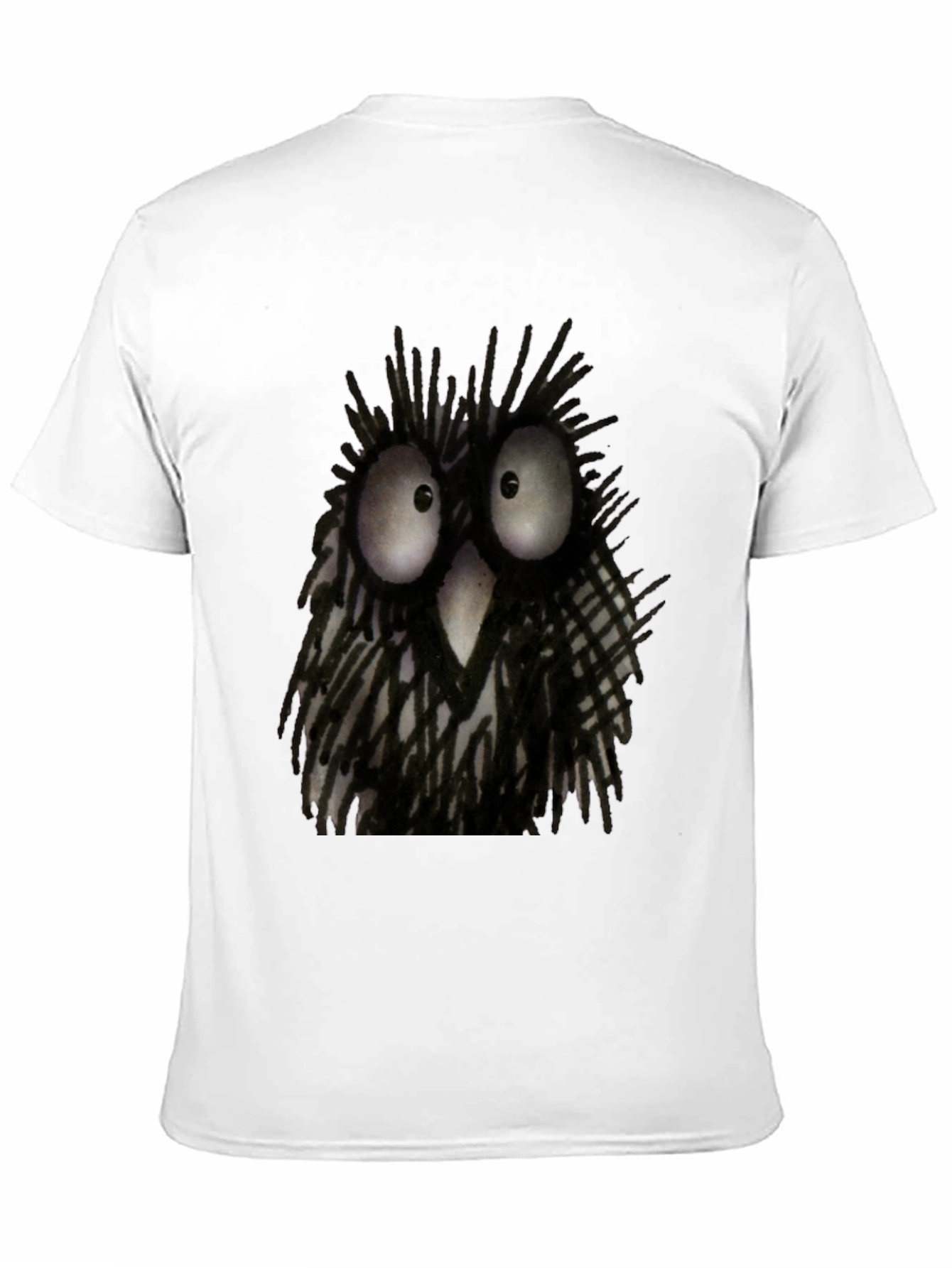 Whimsical Owl Graphic Tee - Black Unisex T-Shirt